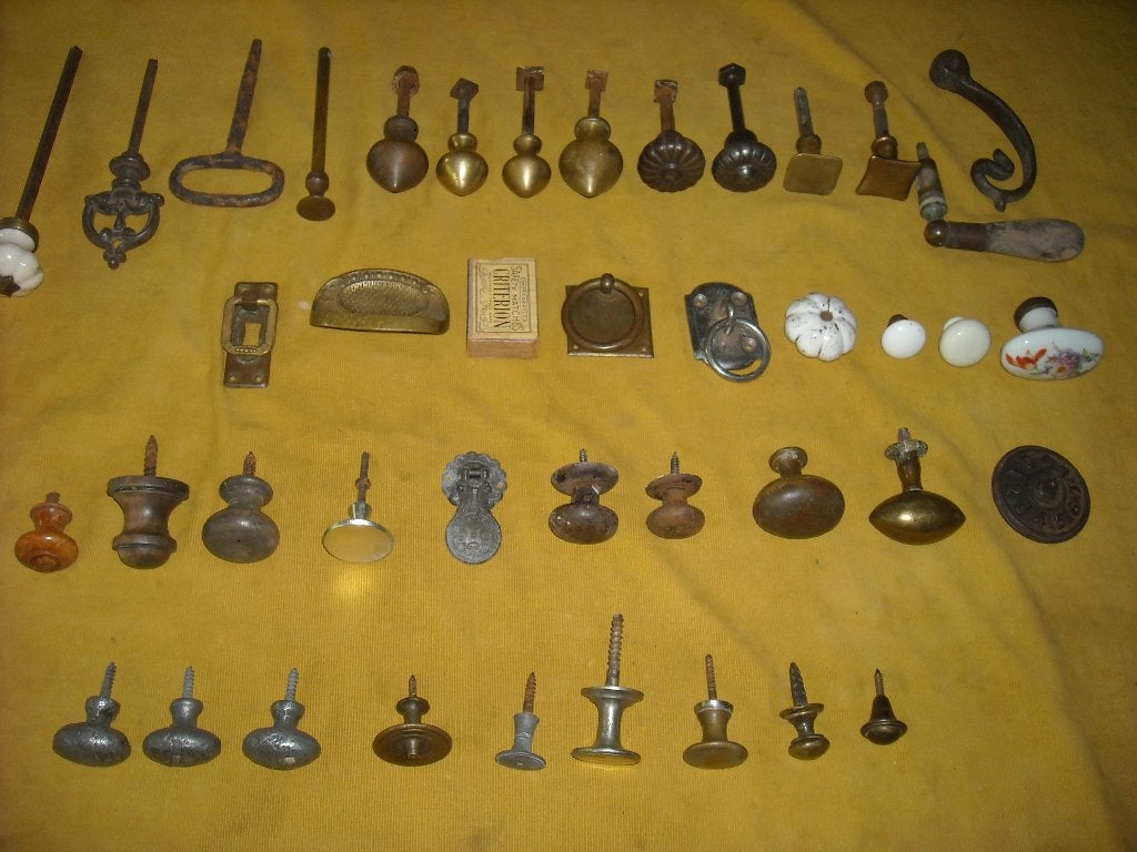 antiek kastknoppen kastknopjes meubelknoppen kast knop greep, Ophalen of Verzenden