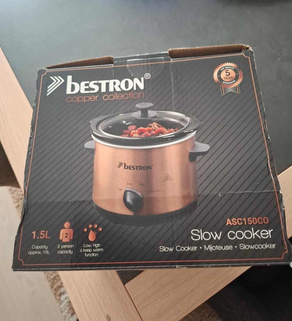Bestron slowcooker copper collection, Ophalen, Nieuw