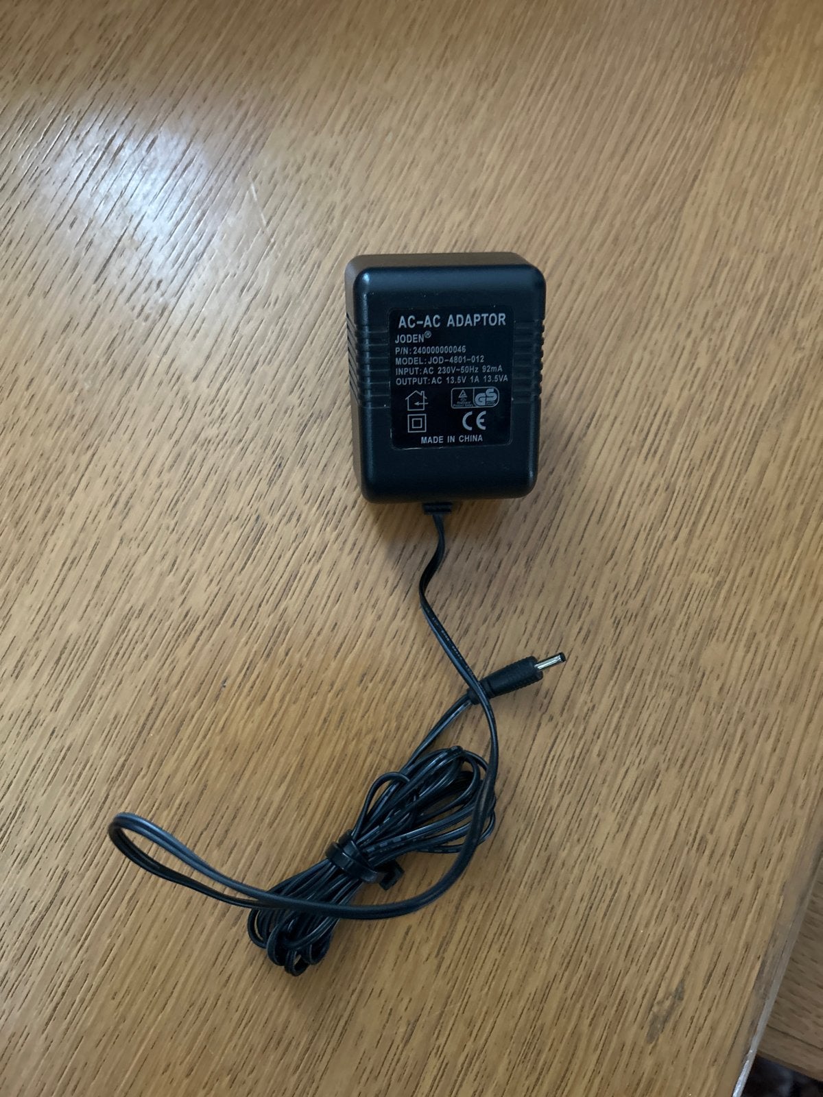 JODEN AC-AC Adapter 13.5V 1A, Audio, Tv en Foto, Ophalen of Verzenden, Gebruikt