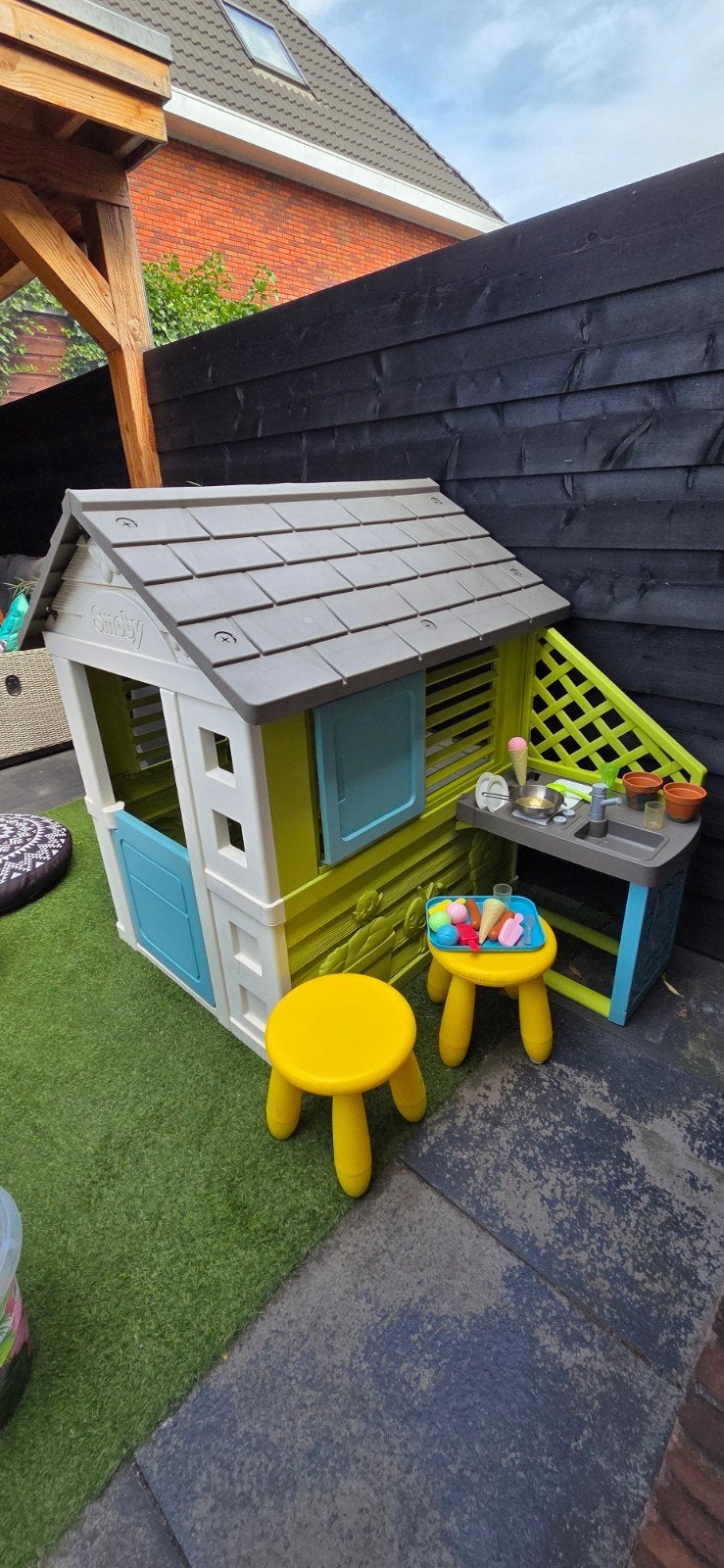 Smoby speelhuisje met keukentje, Ophalen, Gebruikt, Kunststof