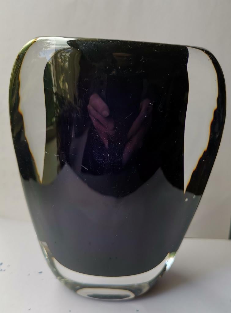 Vintage Glazen Vaas Jaren '60 - Murano/Orrefors Stijl, Antiek en Kunst, Antiek | Vazen, Ophalen of Verzenden