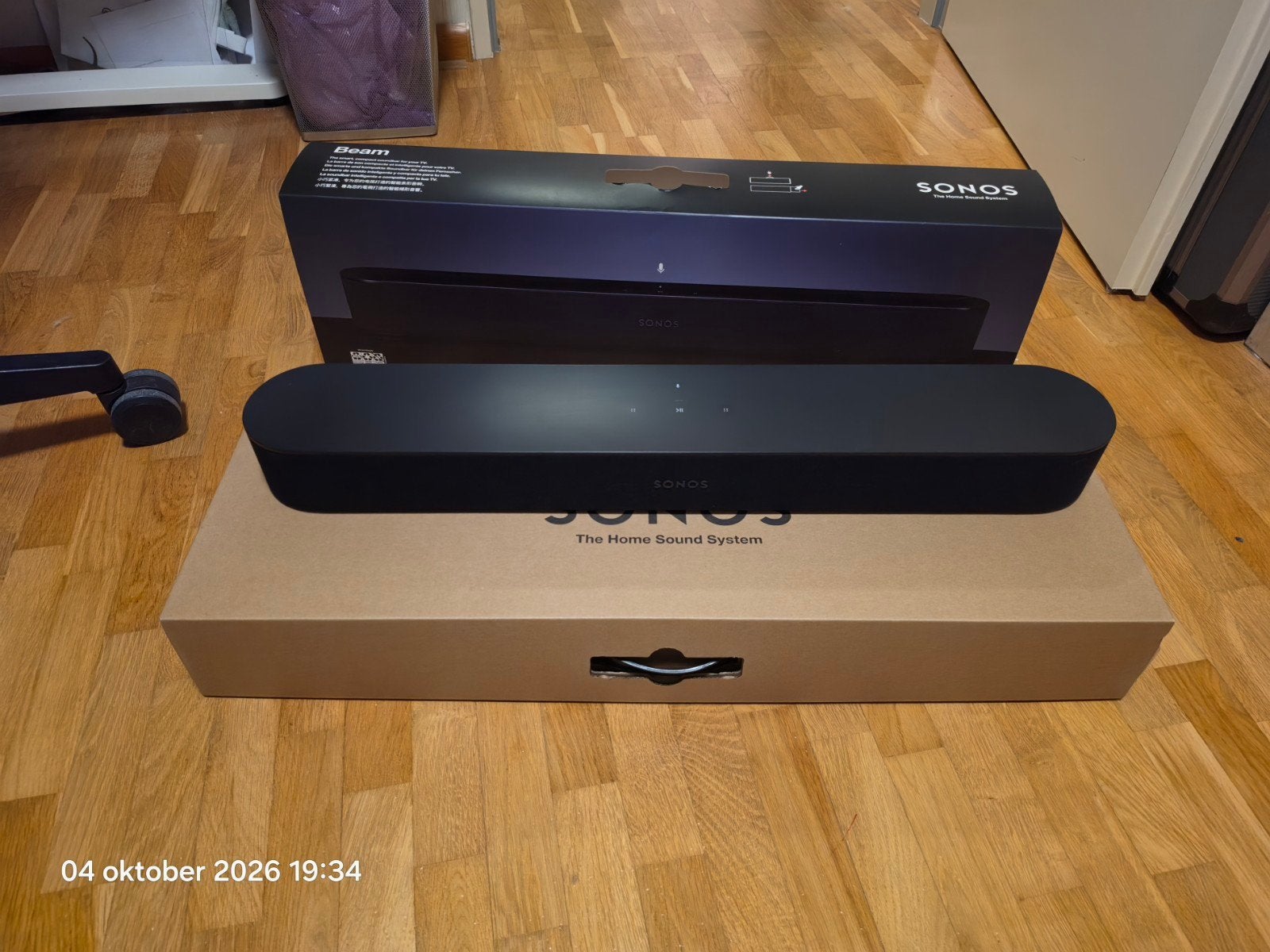 Sonos Beam Soundbar met Muurbeugel, Overige typen, Geschikt voor surround/home cinema, Ophalen of Verzenden, Zo goed als nieuw