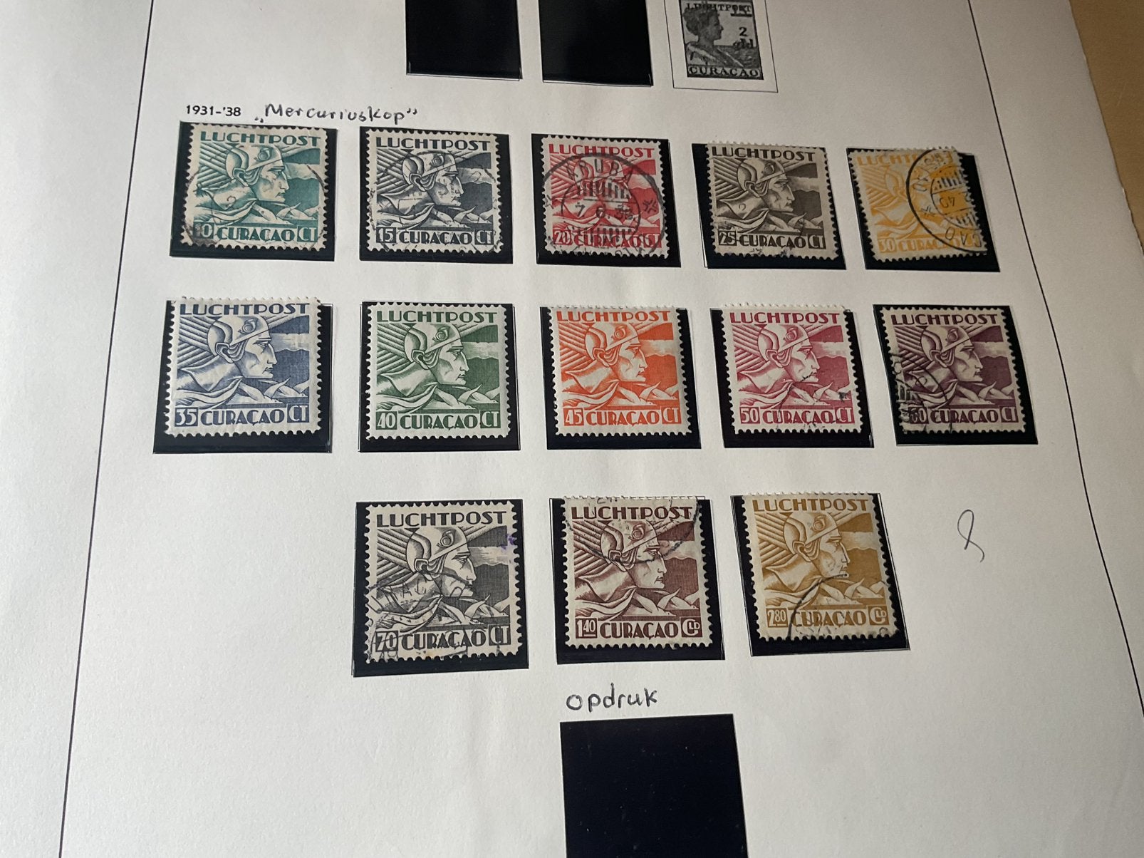 Curacao luchtpost en port, Postzegels en Munten, Postzegels | Volle albums en Verzamelingen, Ophalen of Verzenden, Nederland