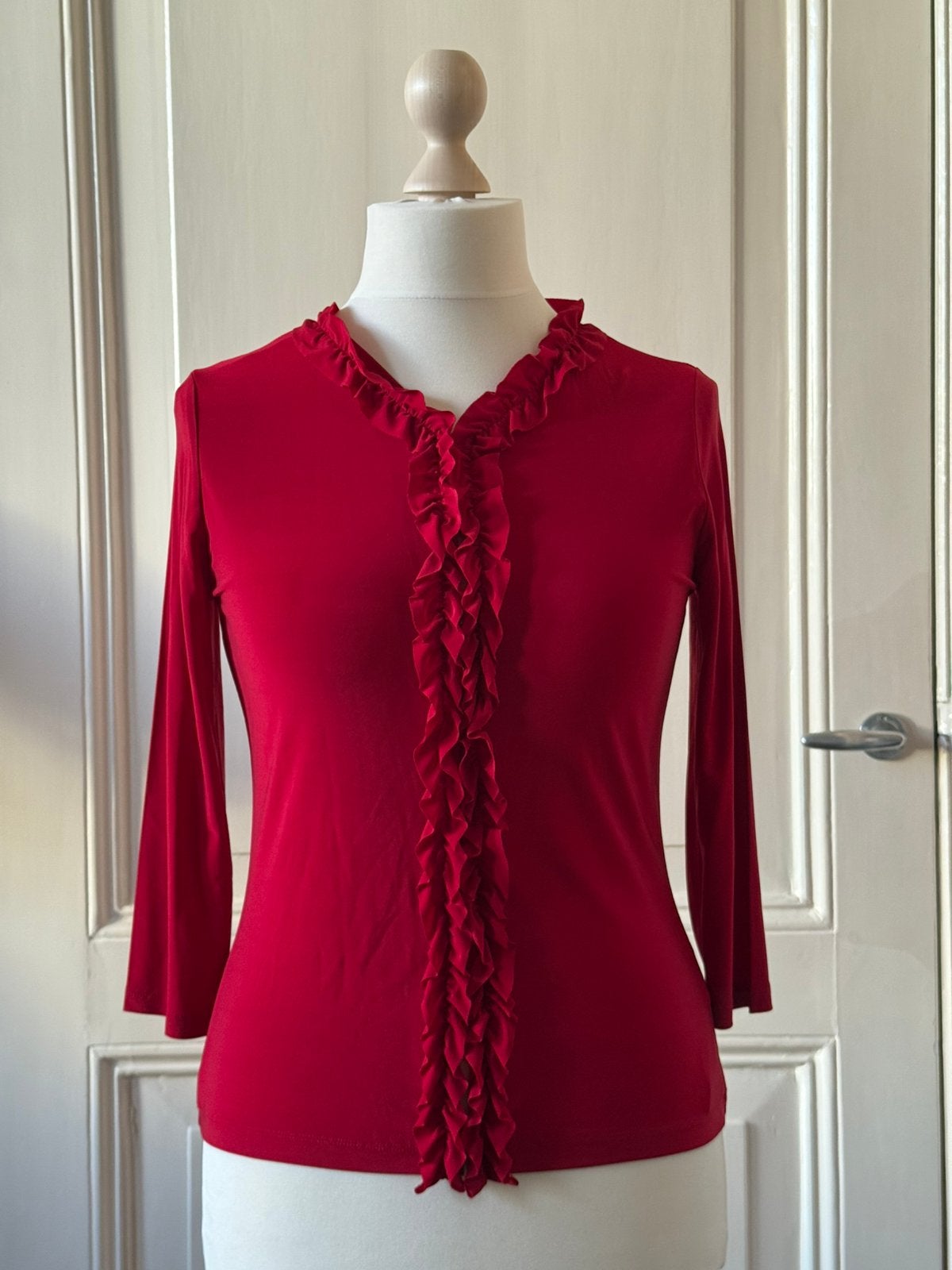 Nieuwe rode blouse, top, maat 38, Claudia Sträter, Ophalen of Verzenden, Nieuw, Maat 38/40 (M), Rood