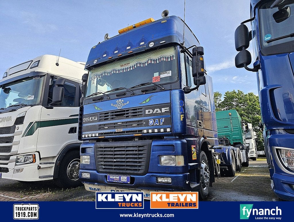 DAF XF 95.380, Auto's, Euro 2, Blauw, Bedrijf, DAF