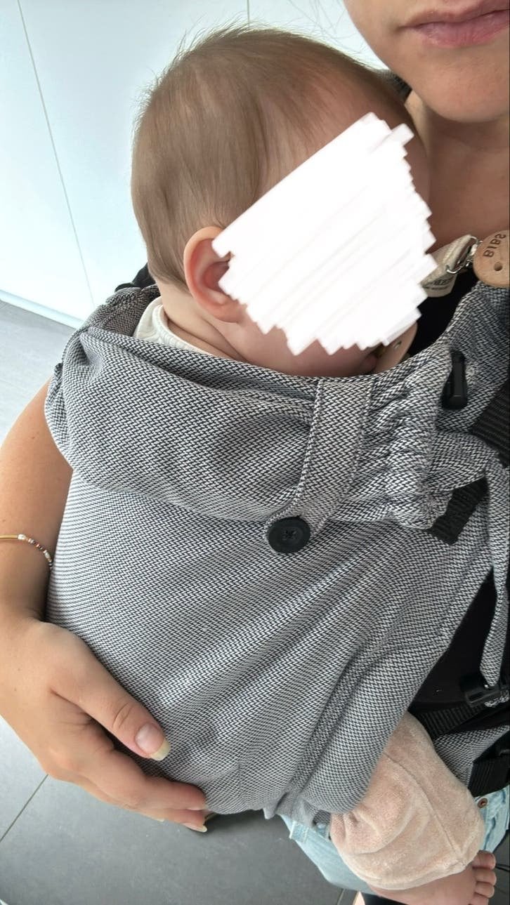 Pure Baby Love Draagzak Click and Go Navy Blauw, Overige merken, Buik of Rug, Ophalen of Verzenden, Zo goed als nieuw