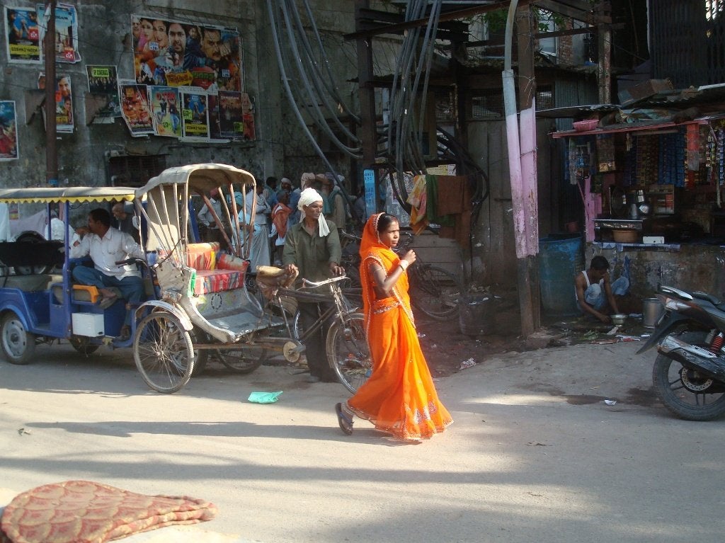 Foto afbeelding straatleven in India, Ophalen of Verzenden, Voor 1940, Nieuw, Buitenland