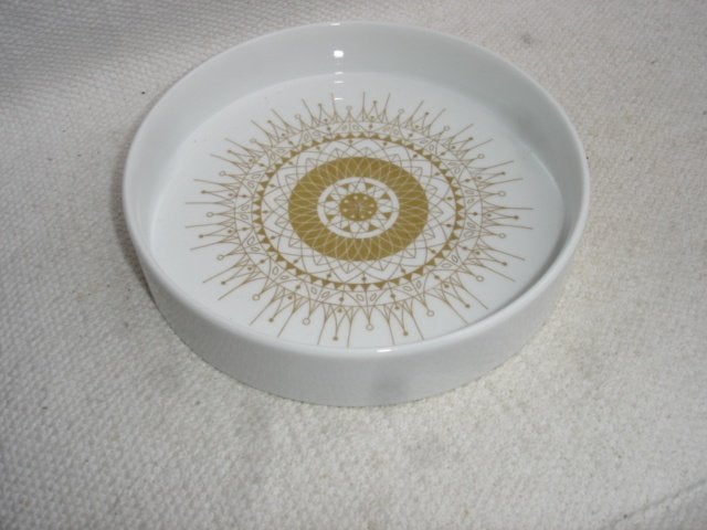 Vintage Hans Theo Baumann Gold schaal Rosenthal Studio Line, Ophalen of Verzenden
