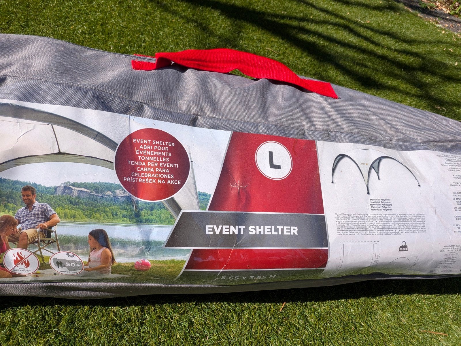 coleman event shelter maat l, Opvouwbaar, Partytent, Minder dan 4 meter, Zo goed als nieuw