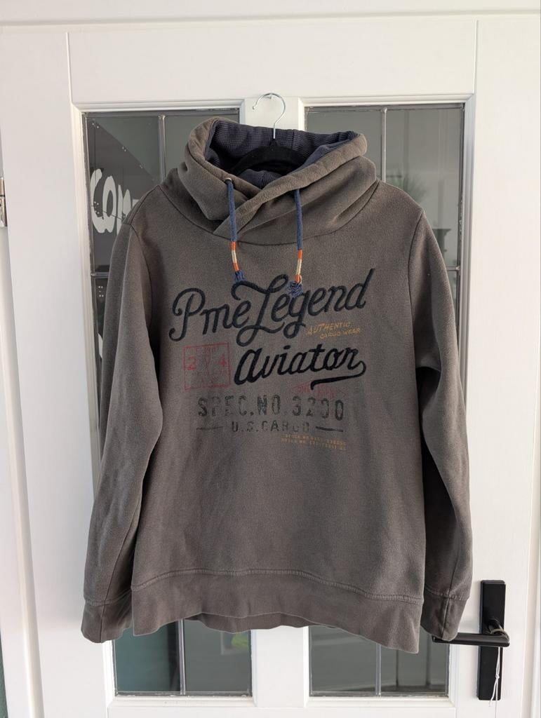 PME Legend Hoody - Comfortabele Aviator Stijl, Bruin, Maat 48/50 (M), Pall Mall PME Legend, Ophalen of Verzenden