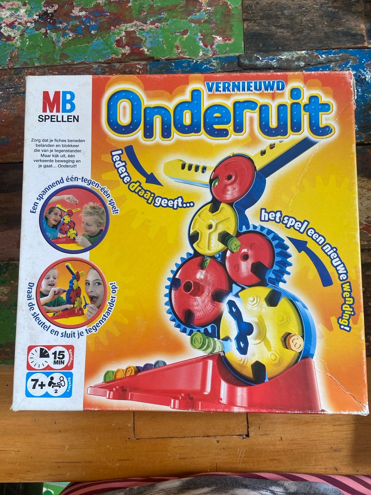MB Spellen Onderuit - Leuk spel, Hobby en Vrije tijd, Gezelschapsspellen | Bordspellen, Ophalen of Verzenden, Gebruikt