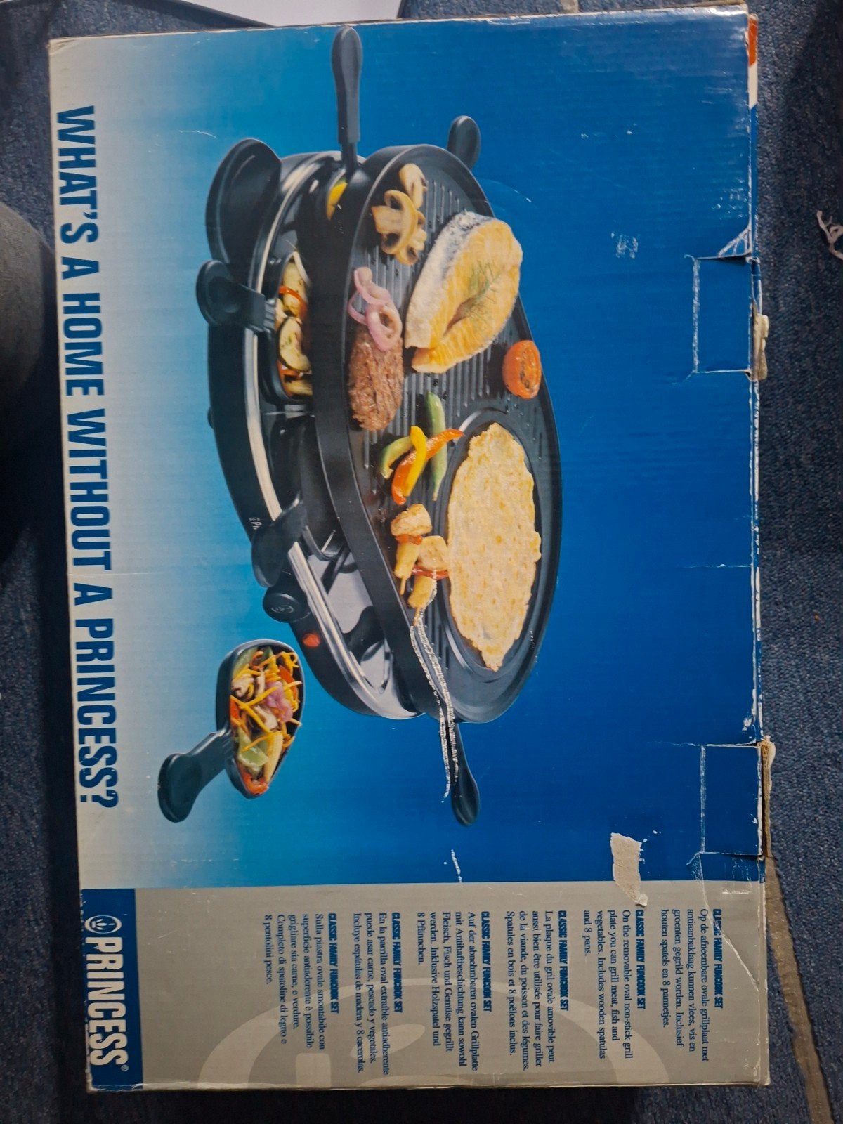 Princess Classic Family Funcook Set - Raclette Grill, Witgoed en Apparatuur, Ophalen, Zo goed als nieuw, 8 personen of meer