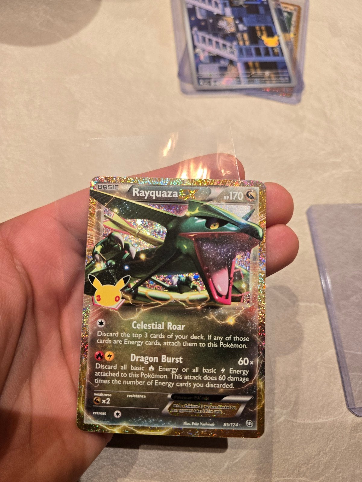 Rayquaza EX (30C DRX 85), Ophalen of Verzenden, Nieuw, Losse kaart
