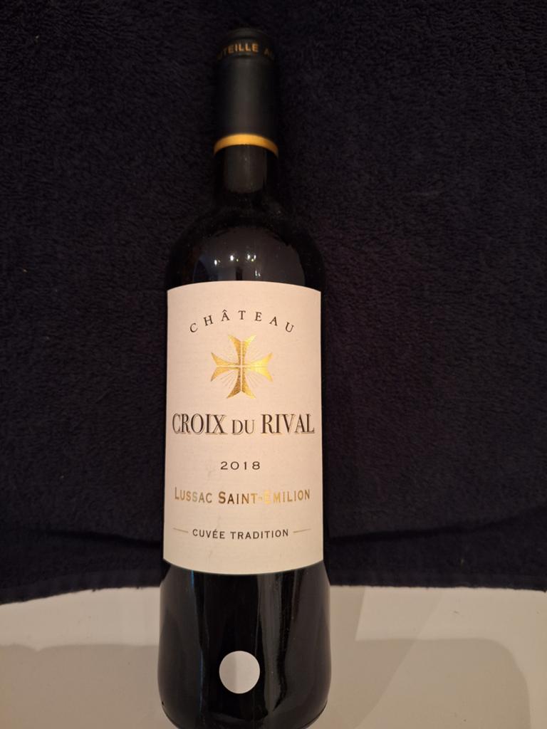 Château Croix du Rival Lussac Saint-Émilion 2018, Ophalen of Verzenden