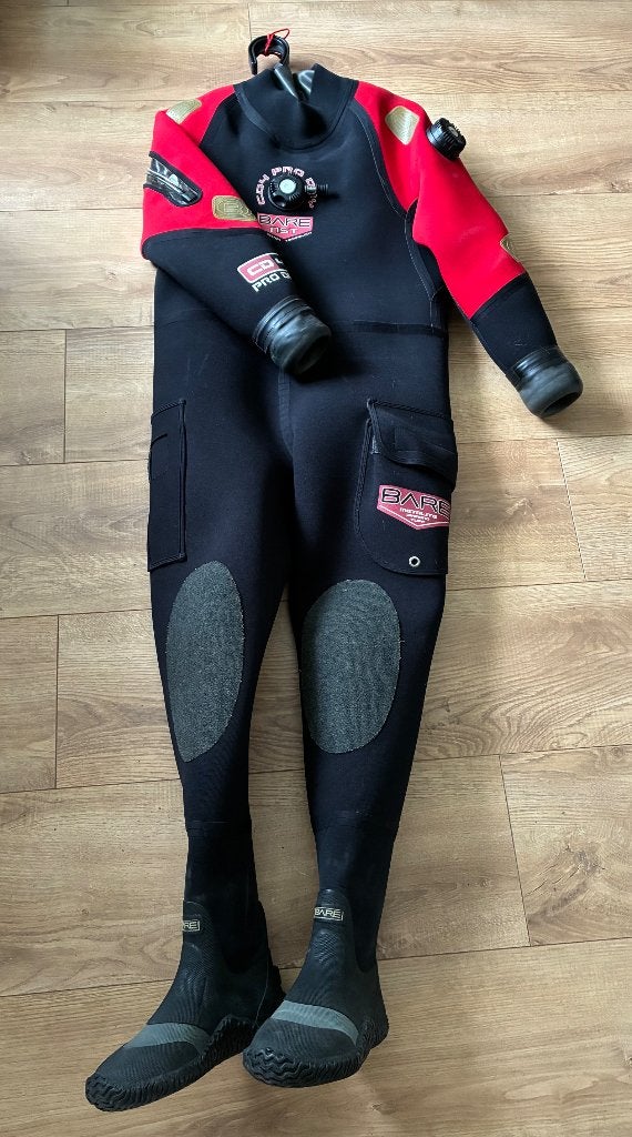 Bare CD4 Pro Droogpak, Watersport en Boten, Ophalen of Verzenden, Gebruikt, Duikpak