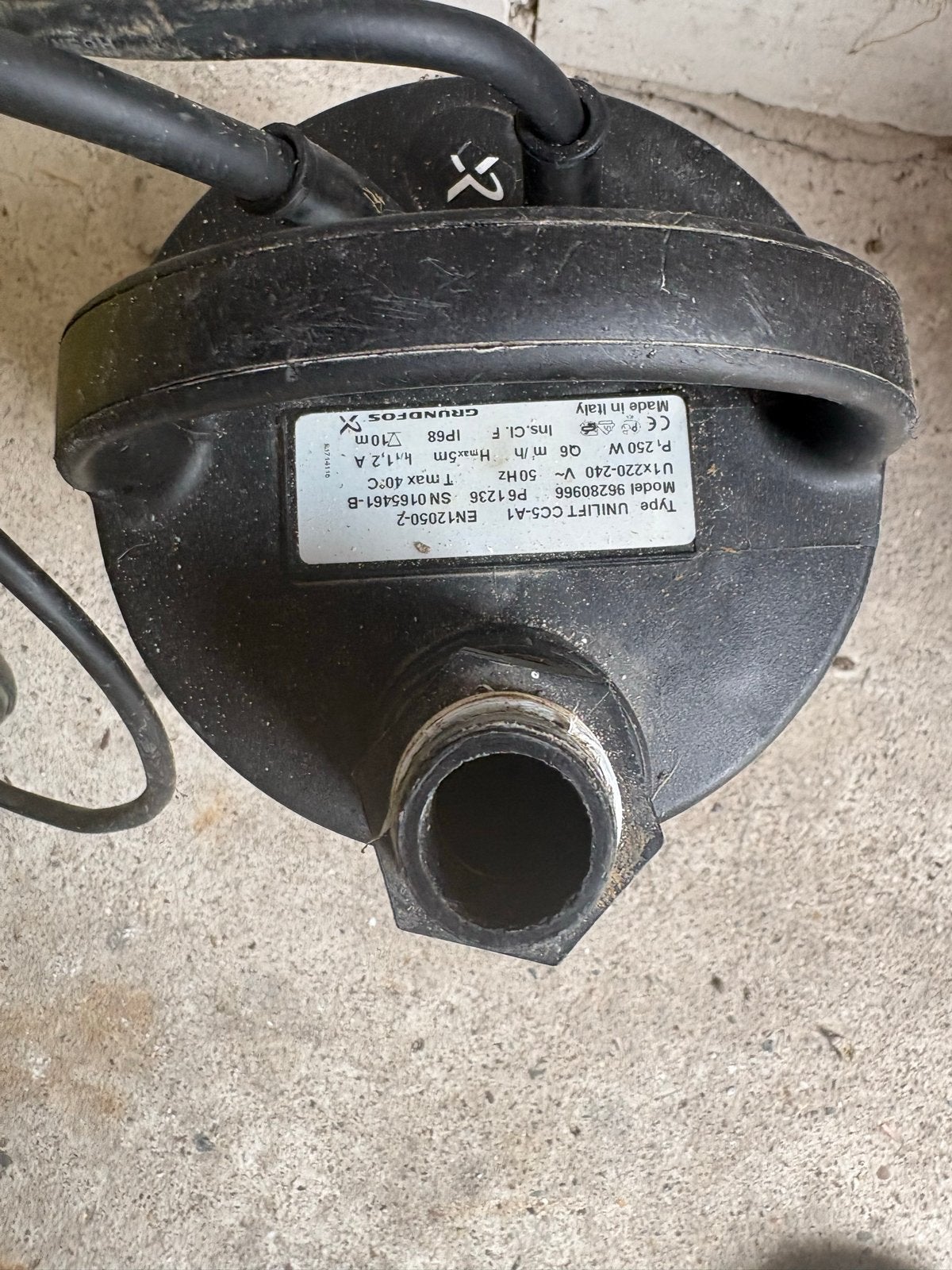 Grundfos Unilift CC5-A1 Dompelpomp, Tuin en Terras, Waterpompen, Gebruikt, Elektrisch, Dompelpomp, Ophalen of Verzenden