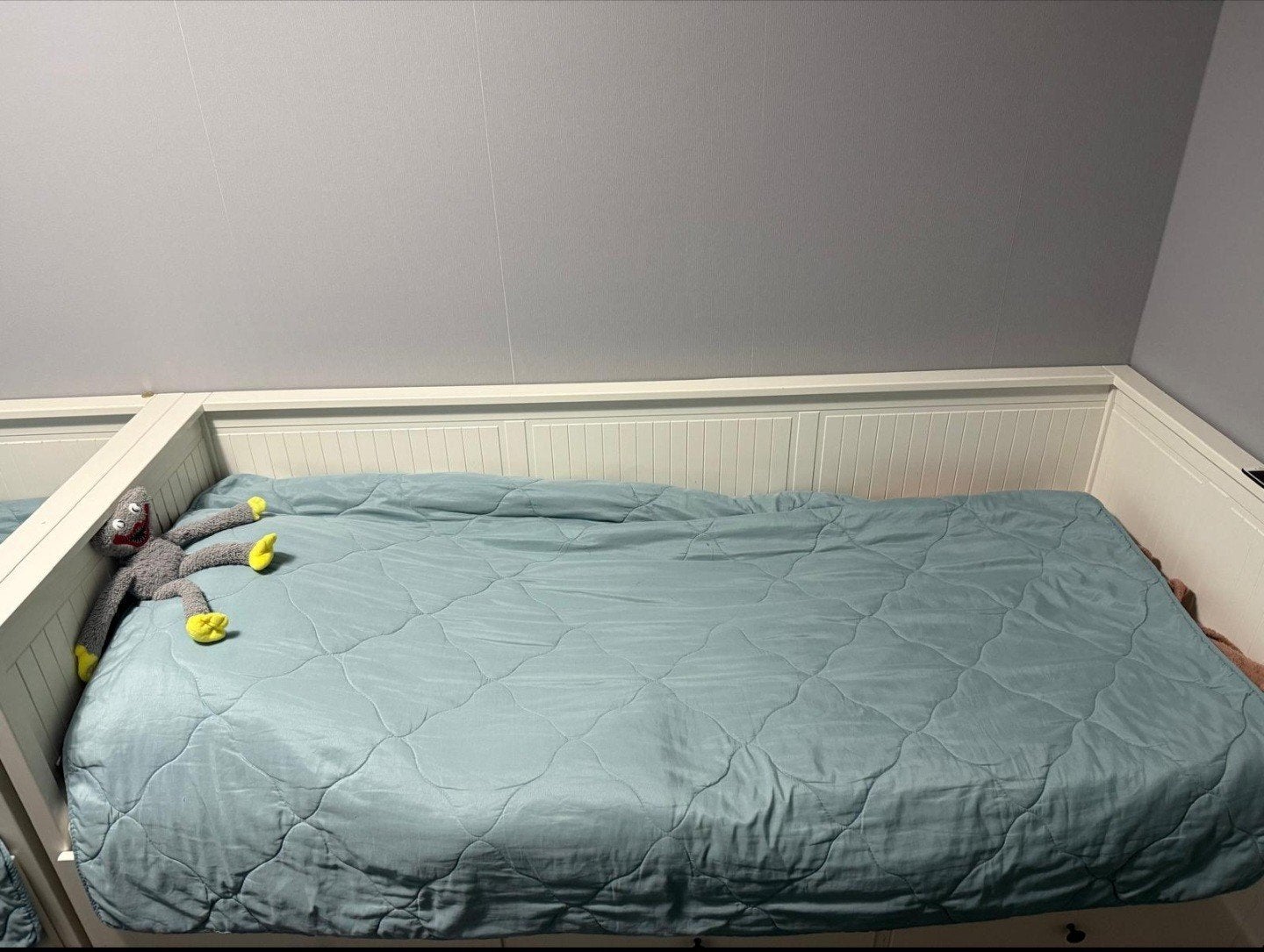 IKEA Hemnes bed met matras 2, Huis en Inrichting, Ophalen, Gebruikt, Eenpersoons, Wit