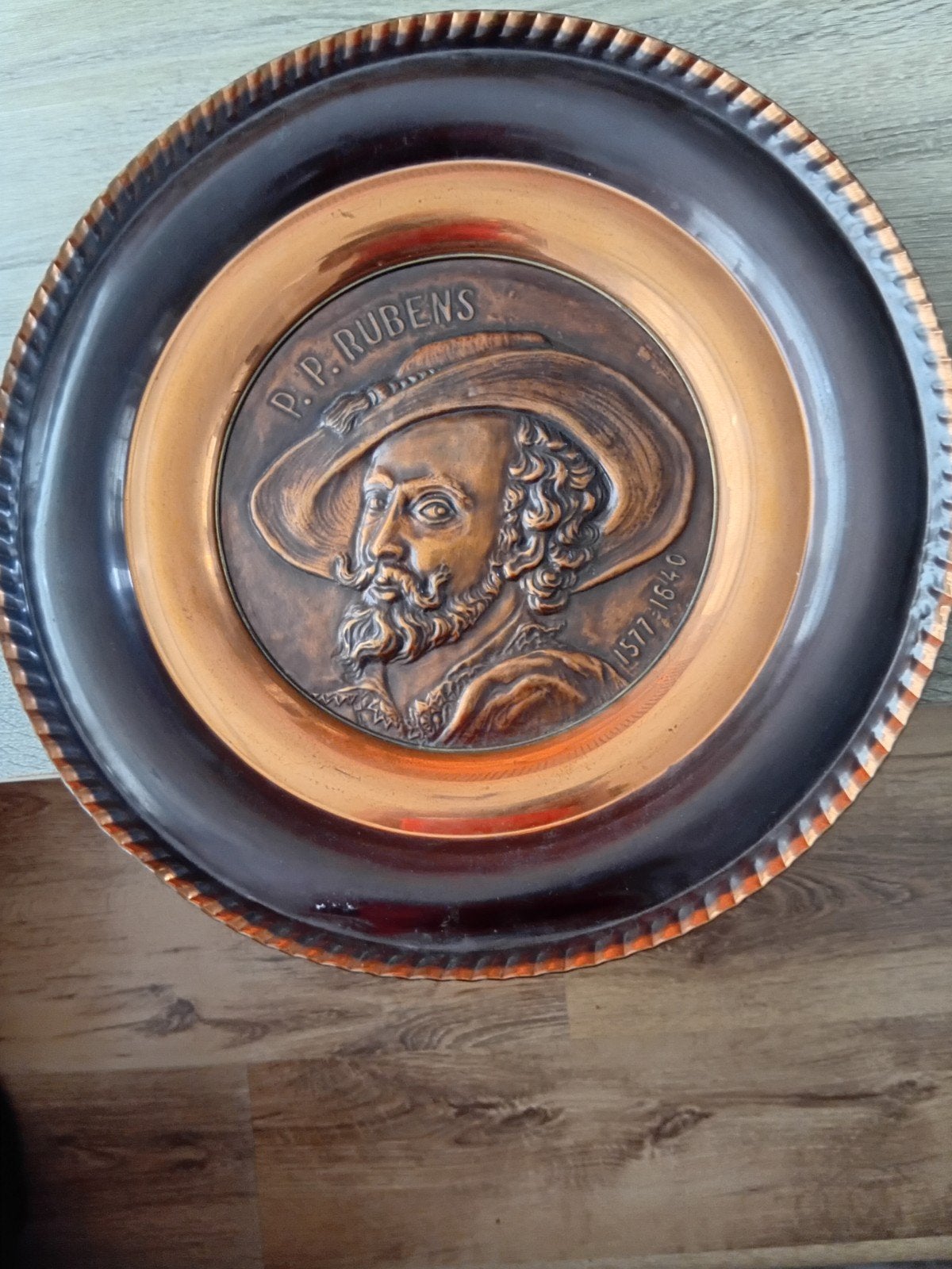 Koperen wandbord P.P. Rubens (1577-1640), Ophalen of Verzenden, Koper