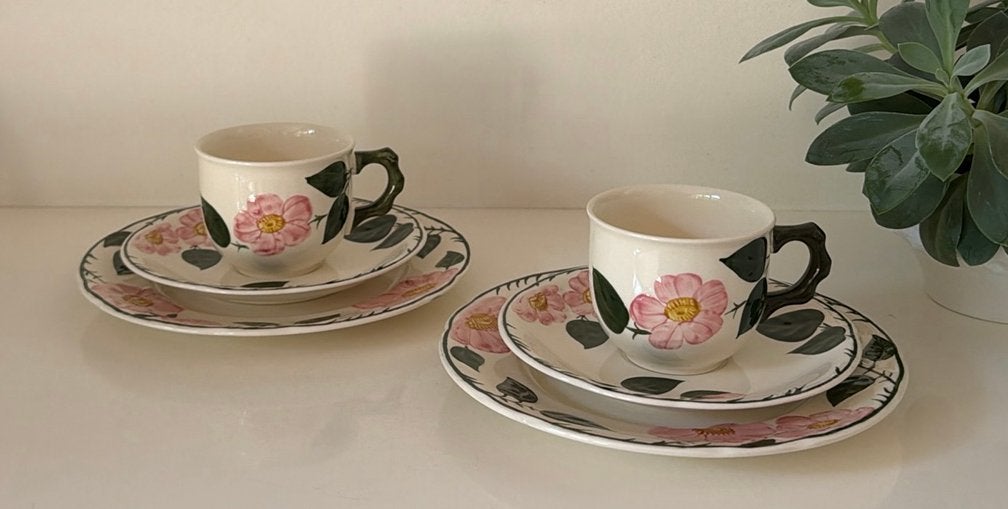 2 Villeroy & Boch Wild-Rose ontbijtsets, Villeroy & Boch, Ophalen of Verzenden, Zo goed als nieuw, Overige stijlen