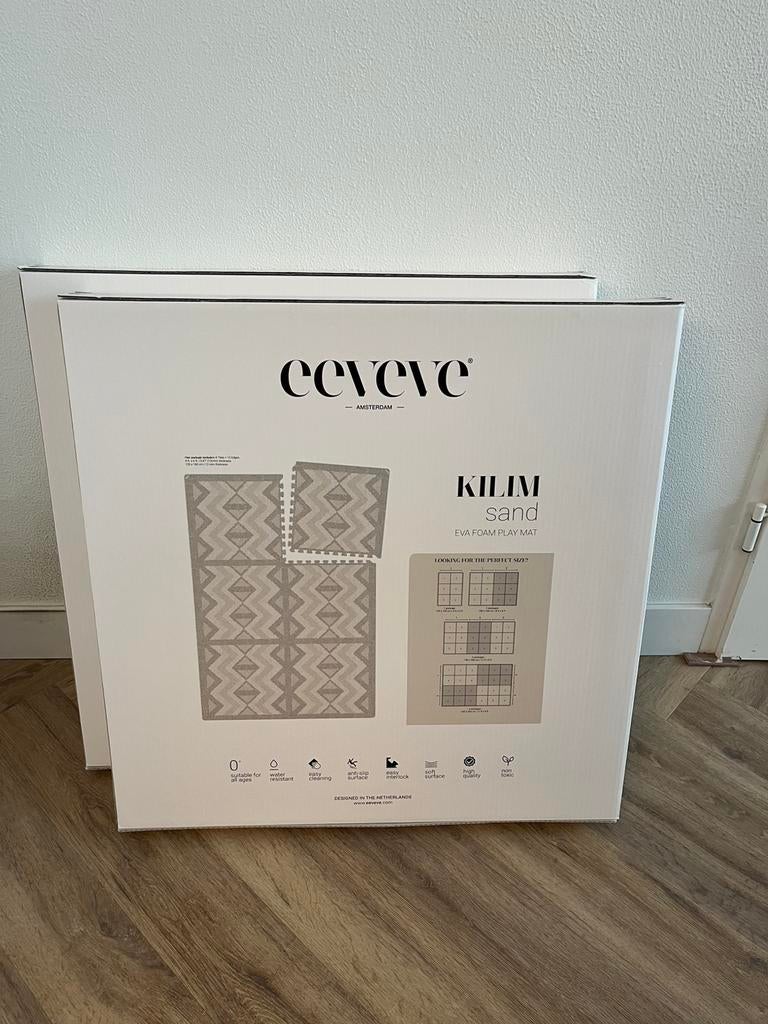 Eevee Kilim Speelmat 2x 180x120cm Sand Nieuw in doos, Ophalen of Verzenden, Zo goed als nieuw, Overige typen
