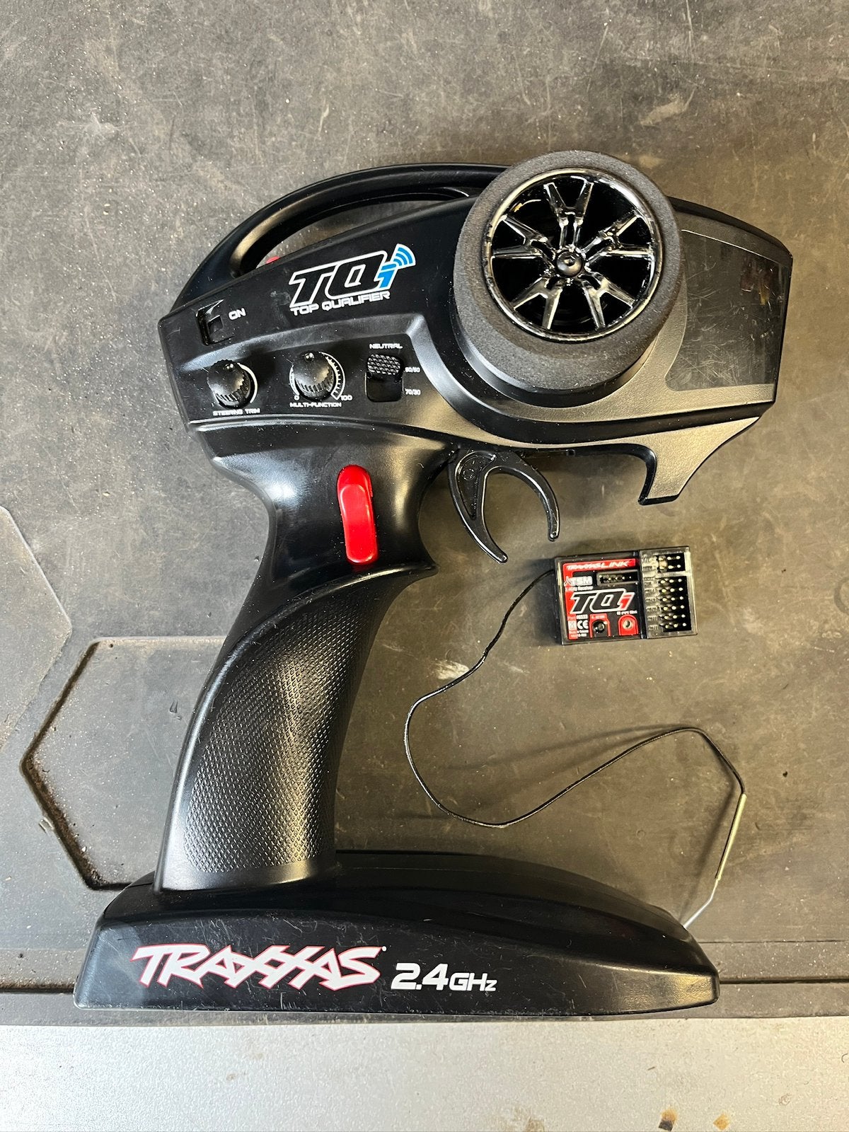 Traxxas TQI 2.4ghz zender 3 kanaals en TSM ontvanger, Ophalen of Verzenden, Zo goed als nieuw, Overige schalen, Onderdeel