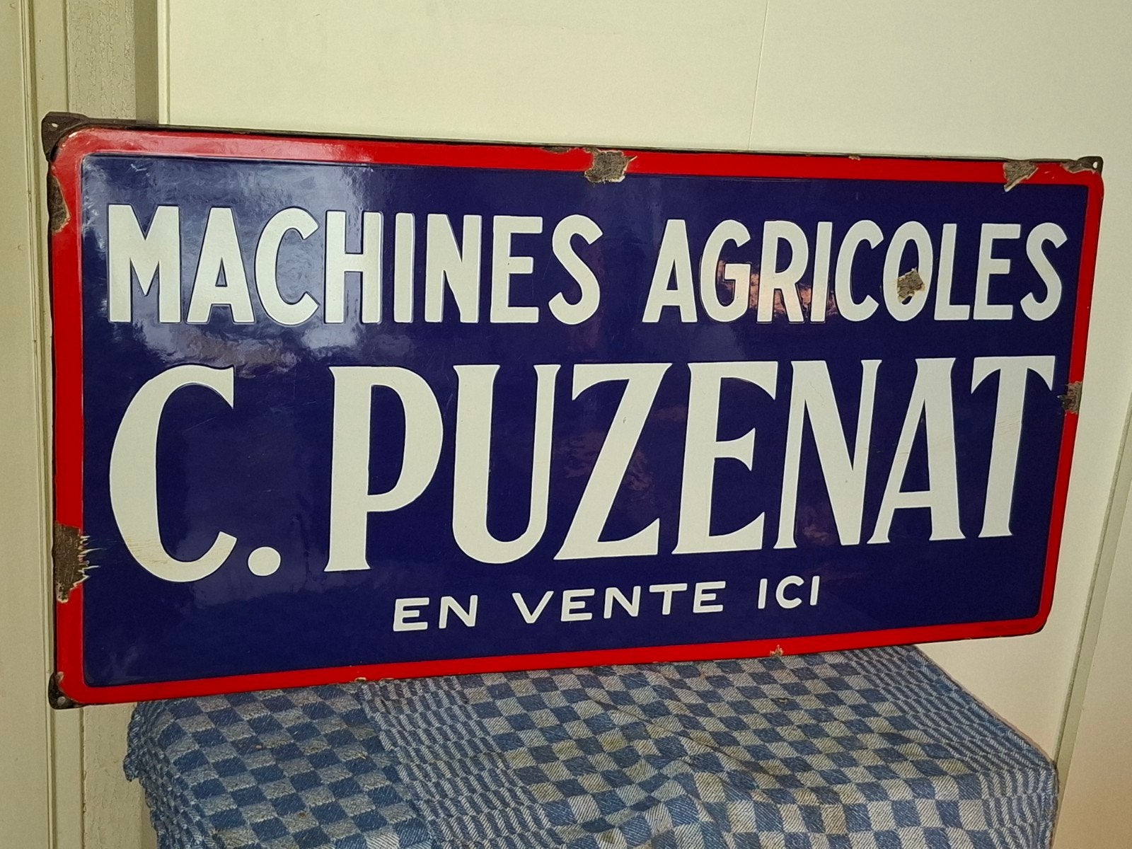 Emaille bord, Ophalen of Verzenden, Reclamebord