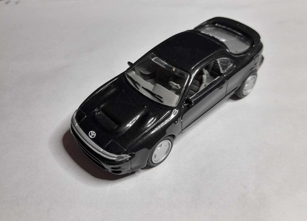 toyota celica T18 zwart 1;43, Ophalen of Verzenden, Zo goed als nieuw, Auto, Overige merken