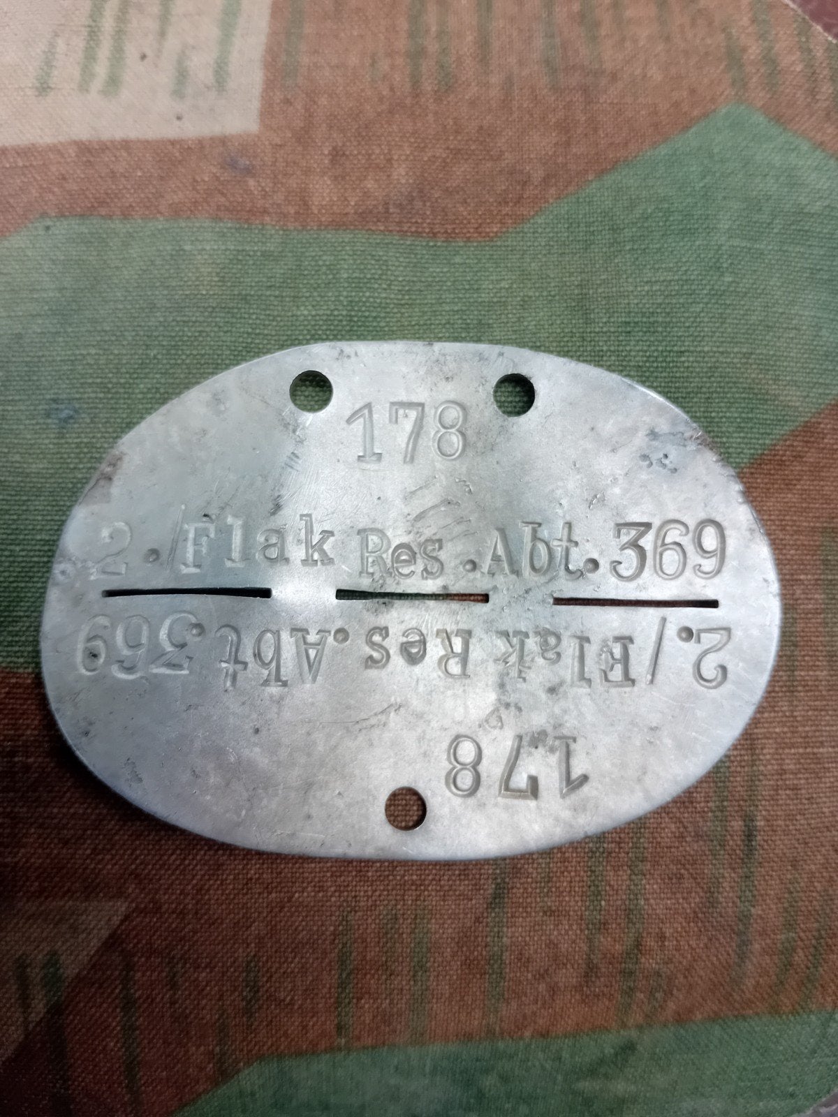 Flak Erkennungsmarke, Verzamelen, Ophalen of Verzenden, Overige soorten, Duitsland, Overige typen