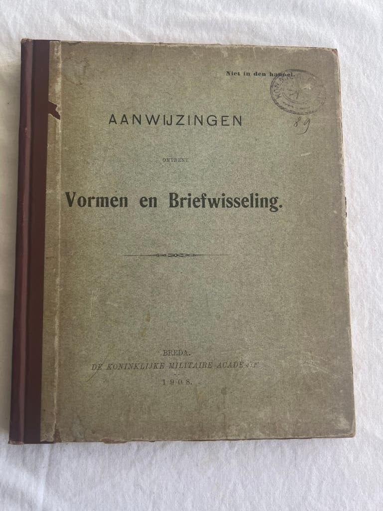Nederlands voorschrift mobilisatie uniform officier 1908, Verzenden, Nederland, Embleem of Badge