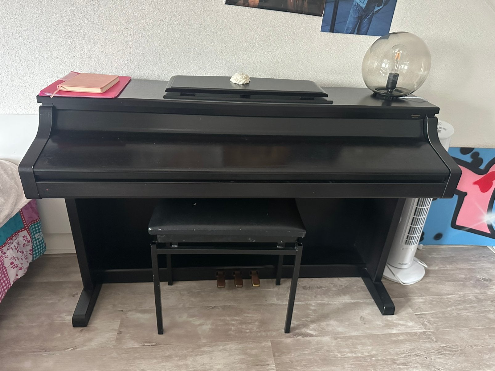 Piano, Muziek en Instrumenten, Ophalen, Zo goed als nieuw, Zwart