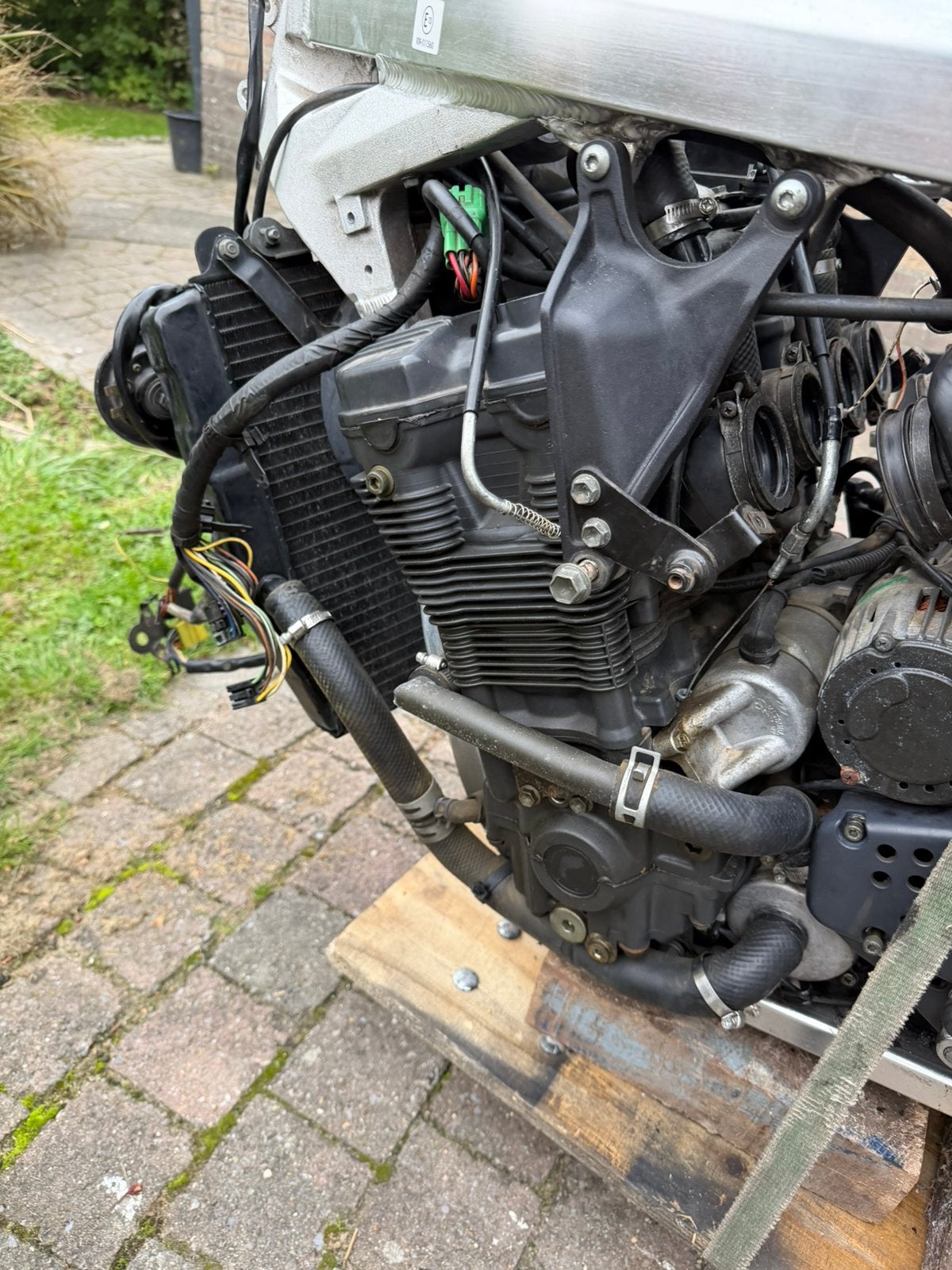 Suzuki GSXR750W GSXR 750 onderdelen frame motorblok cockpit, Ophalen of Verzenden
