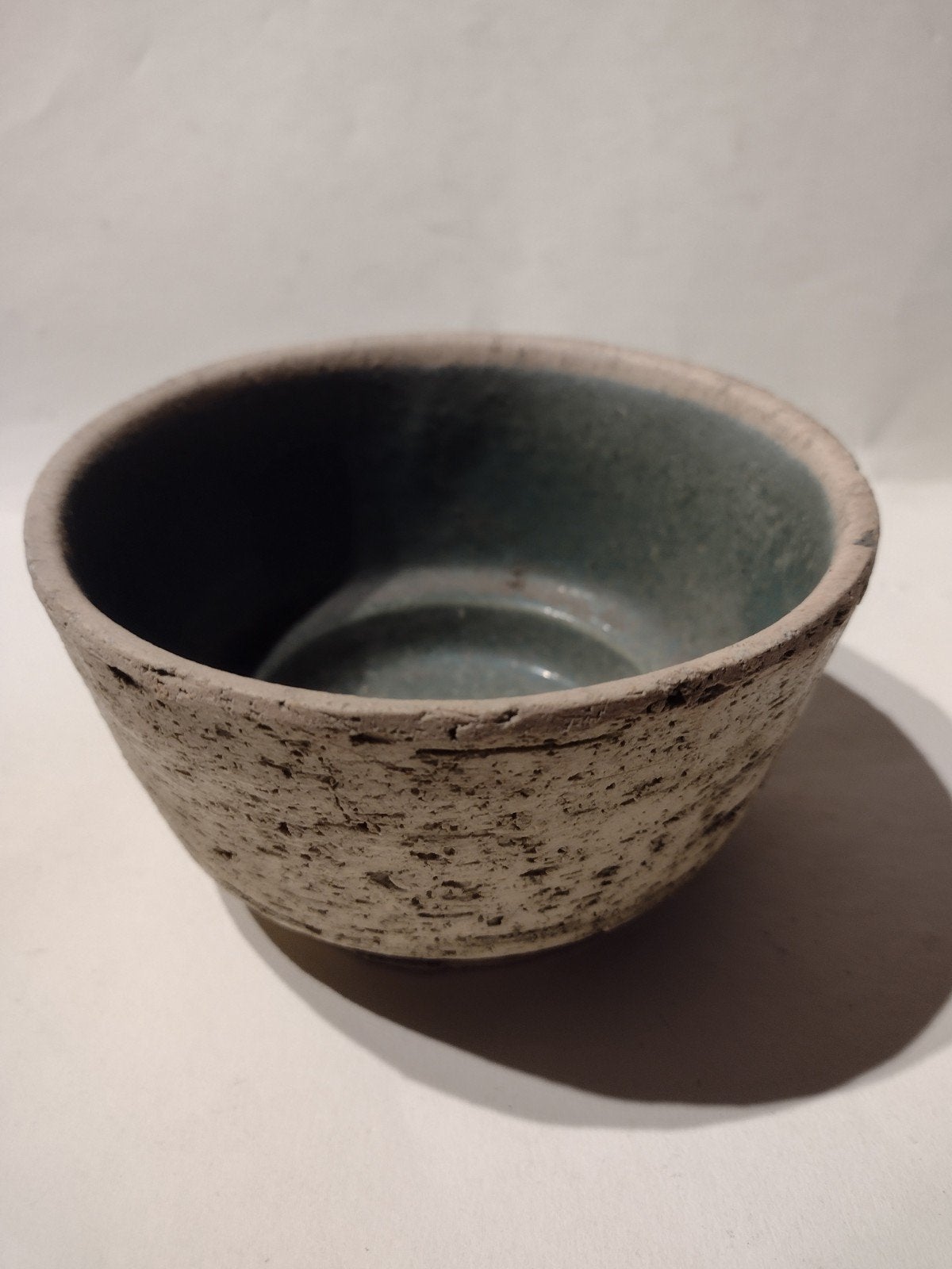 retro berkenbast ronde bloempot H 7 cm / doorsnee 12 cm, Verzamelen, Retro, Ophalen, Huis en Inrichting