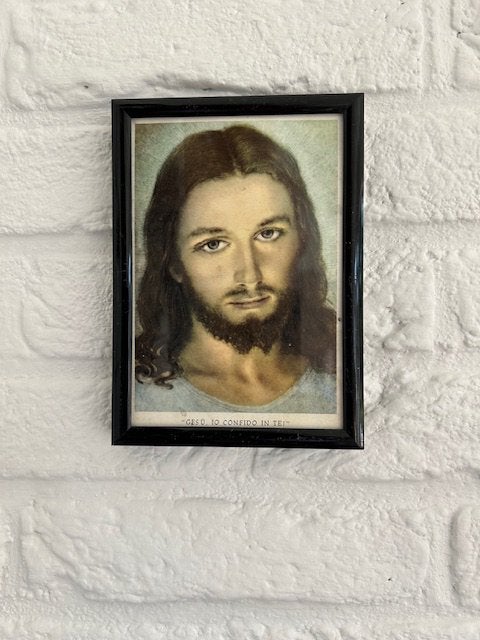 LIJSTJE MET PRENT VAN JEZUS MET TEKST, Verzamelen, Religie, Ophalen of Verzenden, Zo goed als nieuw, Kaart of Prent, Christendom | Katholiek