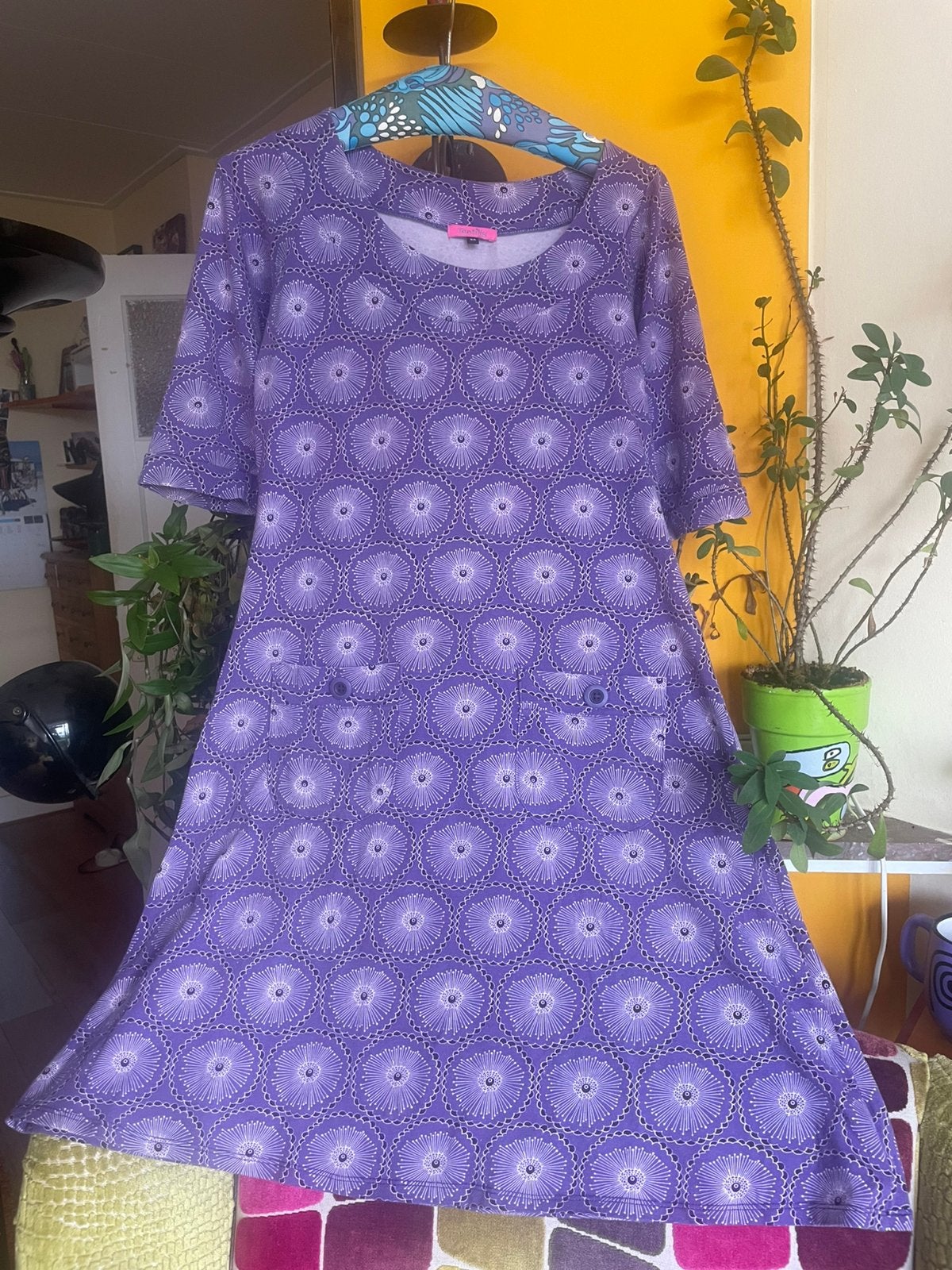 Tantilly jurk maat M, Maat 38/40 (M), Paars, Ophalen of Verzenden, Gedragen