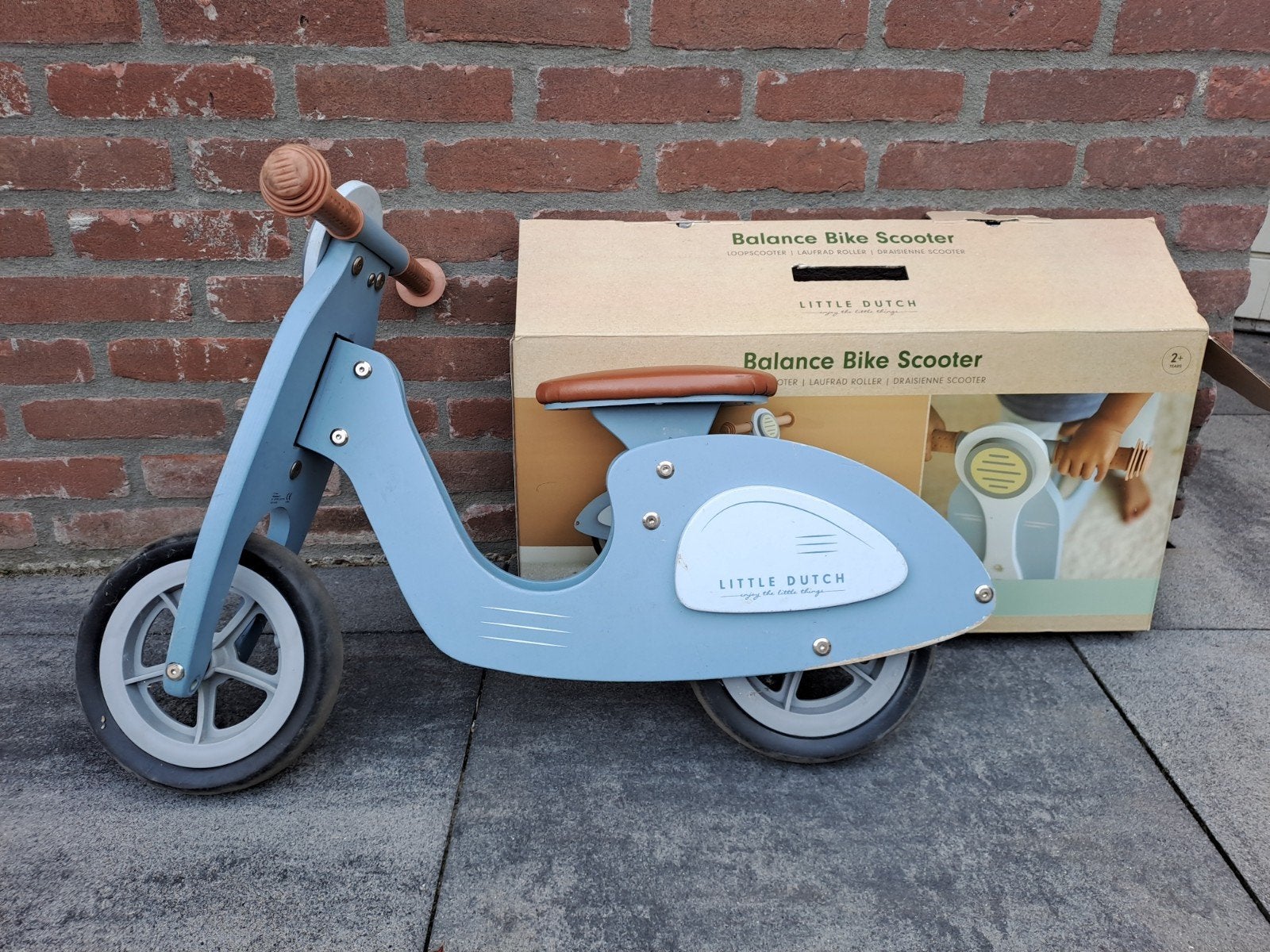Little Dutch Houten Loopscooter - gebruikt, Kinderen en Baby's, Ophalen, Gebruikt, Loopfiets