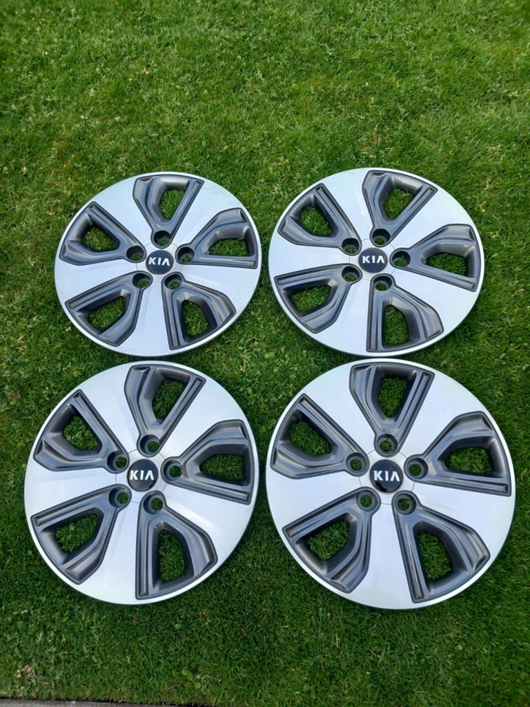 Originele wieldoppen van Kia 16 inch., Auto diversen, Wieldoppen, Ophalen of Verzenden
