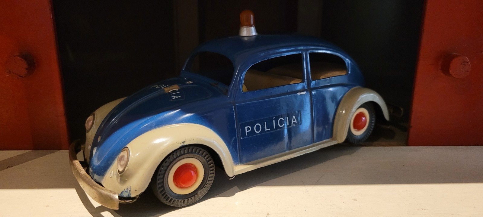 Zelden aangeboden PePe Volkswagen ovaal kever Policia, Antiek en Kunst, Ophalen of Verzenden