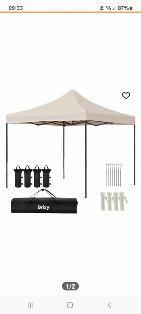 Nieuwe Partytent 3x3m - Ideaal voor Feesten en Evenementen, Tuin en Terras, Partytenten, Ophalen, Opvouwbaar, Partytent, Minder dan 4 meter
