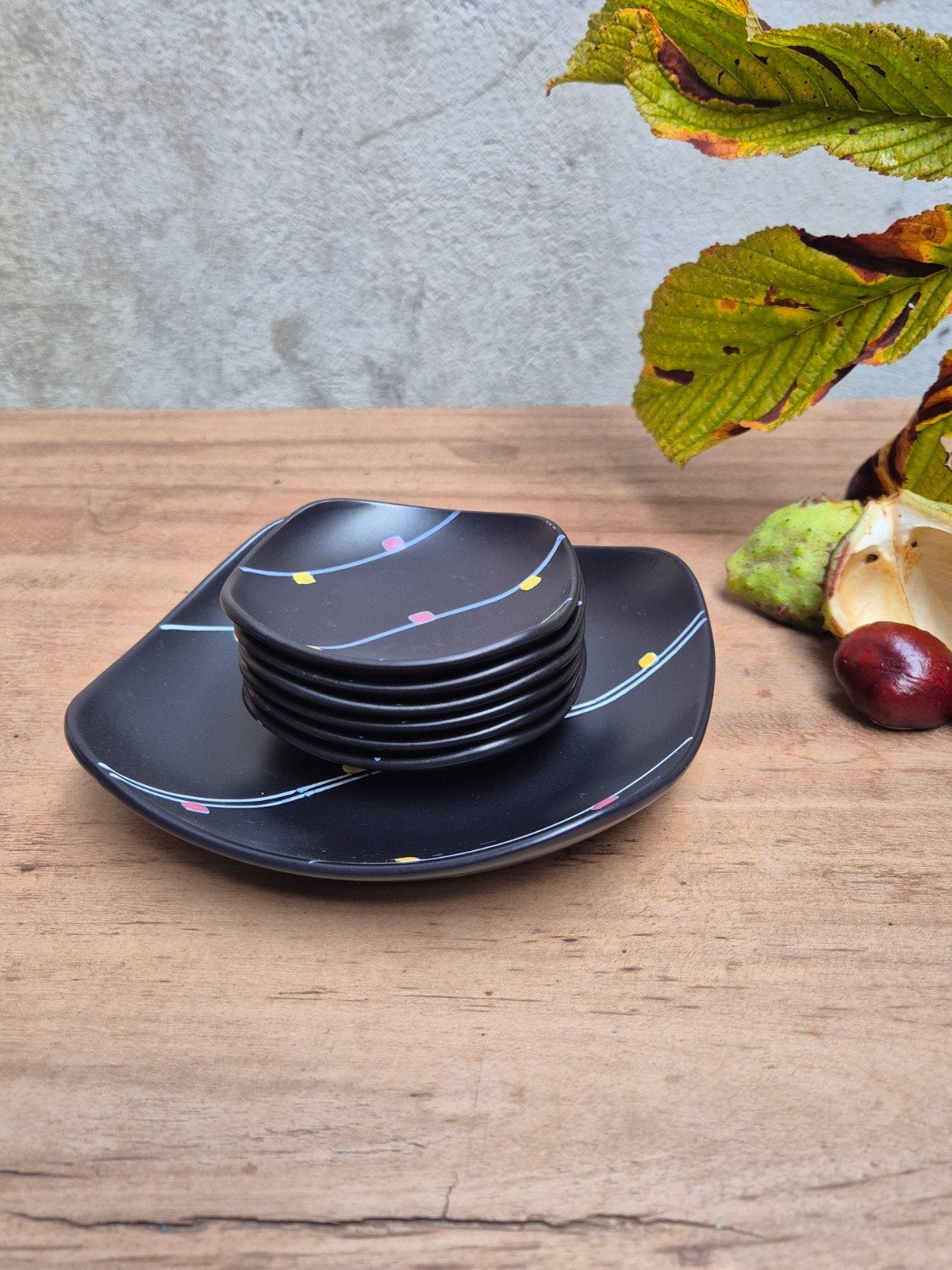 Vintage Flora Gouda snackset / pindastel decor ‘Tosca’, Ophalen of Verzenden