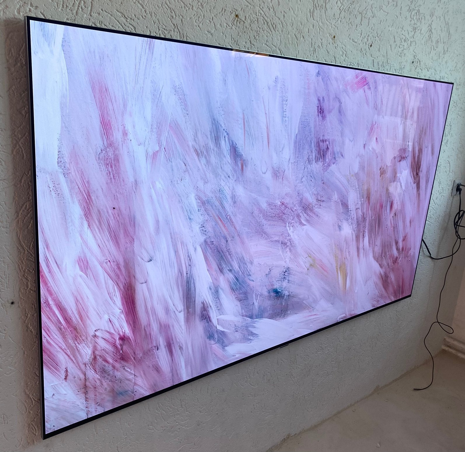 Lg 77 inch oled 4k evo gallery oled77g2 smart tv, 120 Hz, Ophalen of Verzenden, Zo goed als nieuw, 100 cm of meer