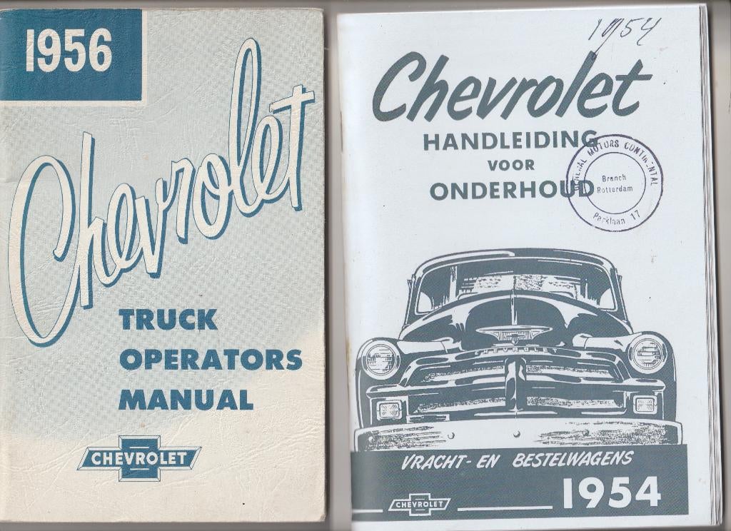 CHEVROLET TRUCK OPERATORS MANUAL,S, Ophalen of Verzenden