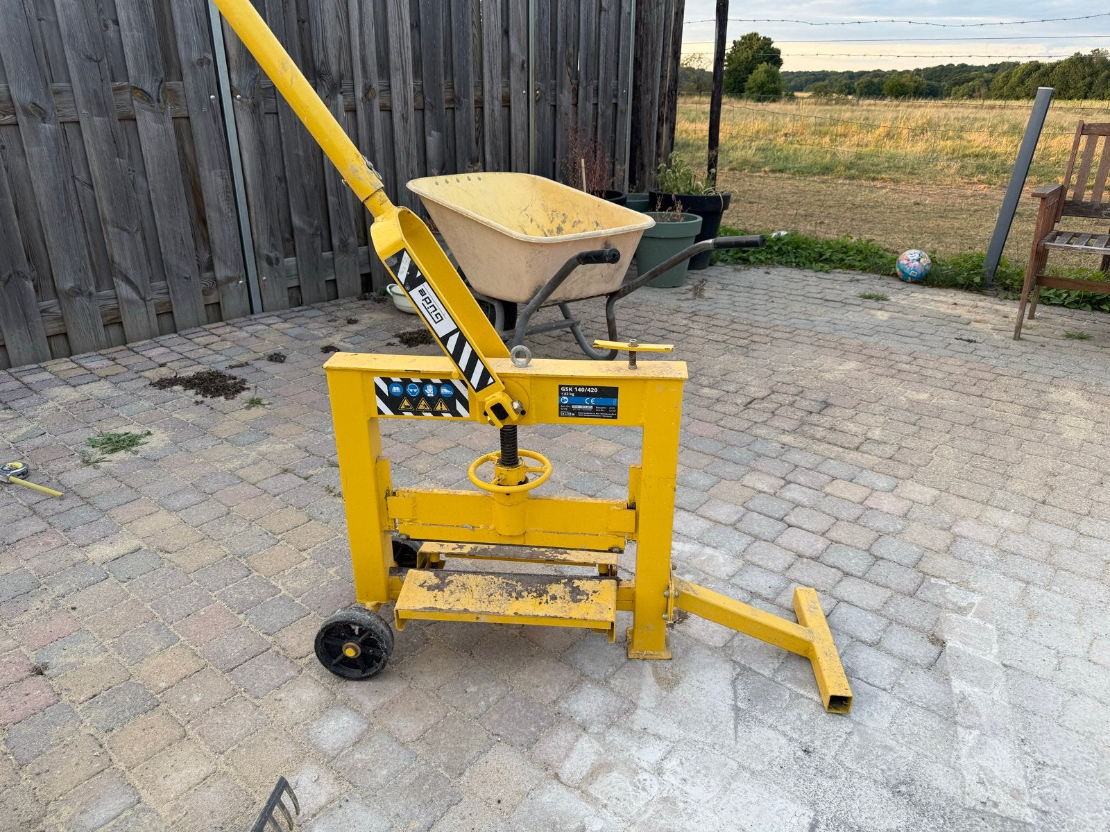 Gude GSK 140/420 Steenknipmachine, Ophalen, Gebruikt