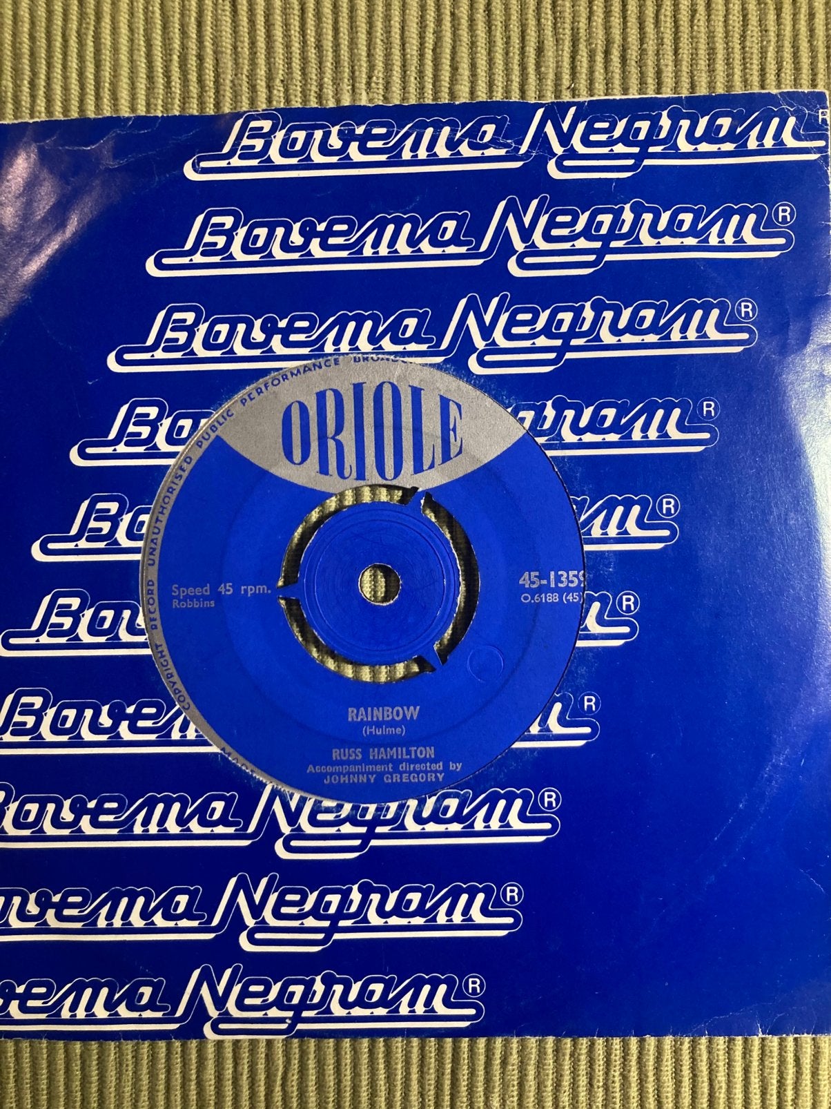 Vinyl single Russ Hamilton - We will make love // Rainbow, Ophalen of Verzenden, Gebruikt, Pop