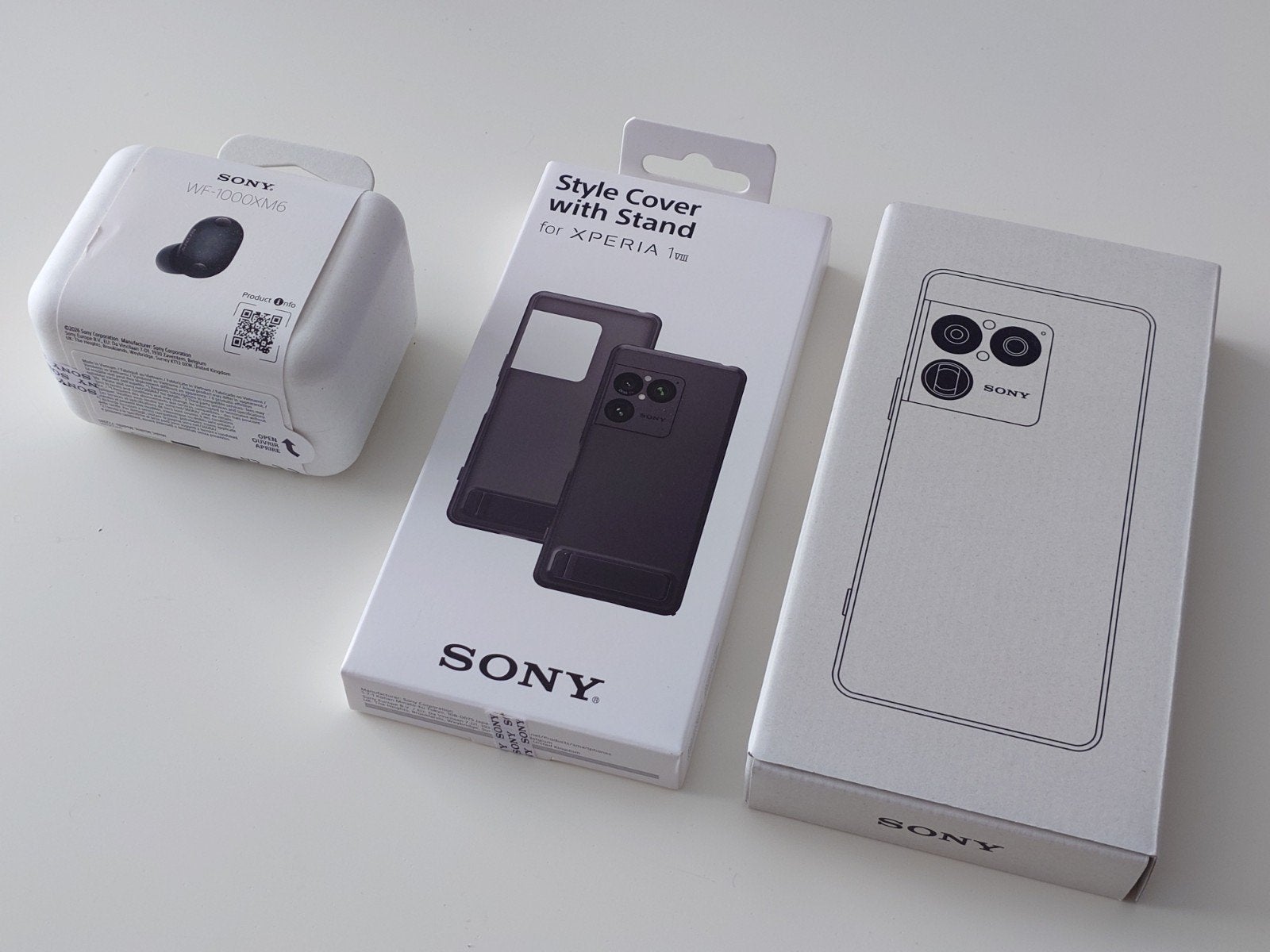 Sony Xperia 1 VIII met Sony Cover en WF-1000XM6 (Nieuw), Zwart, Touchscreen, Nieuw, Ophalen of Verzenden
