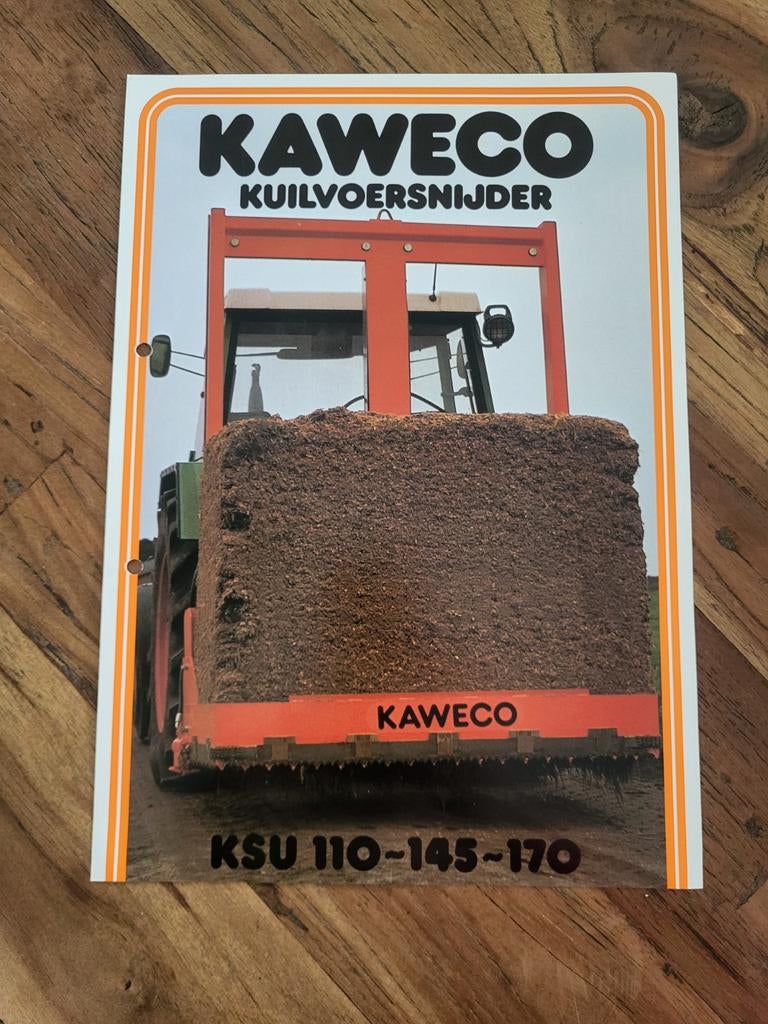tractor folder KAWECO kuilvoersnijder, Ophalen of Verzenden, Zo goed als nieuw, Folder