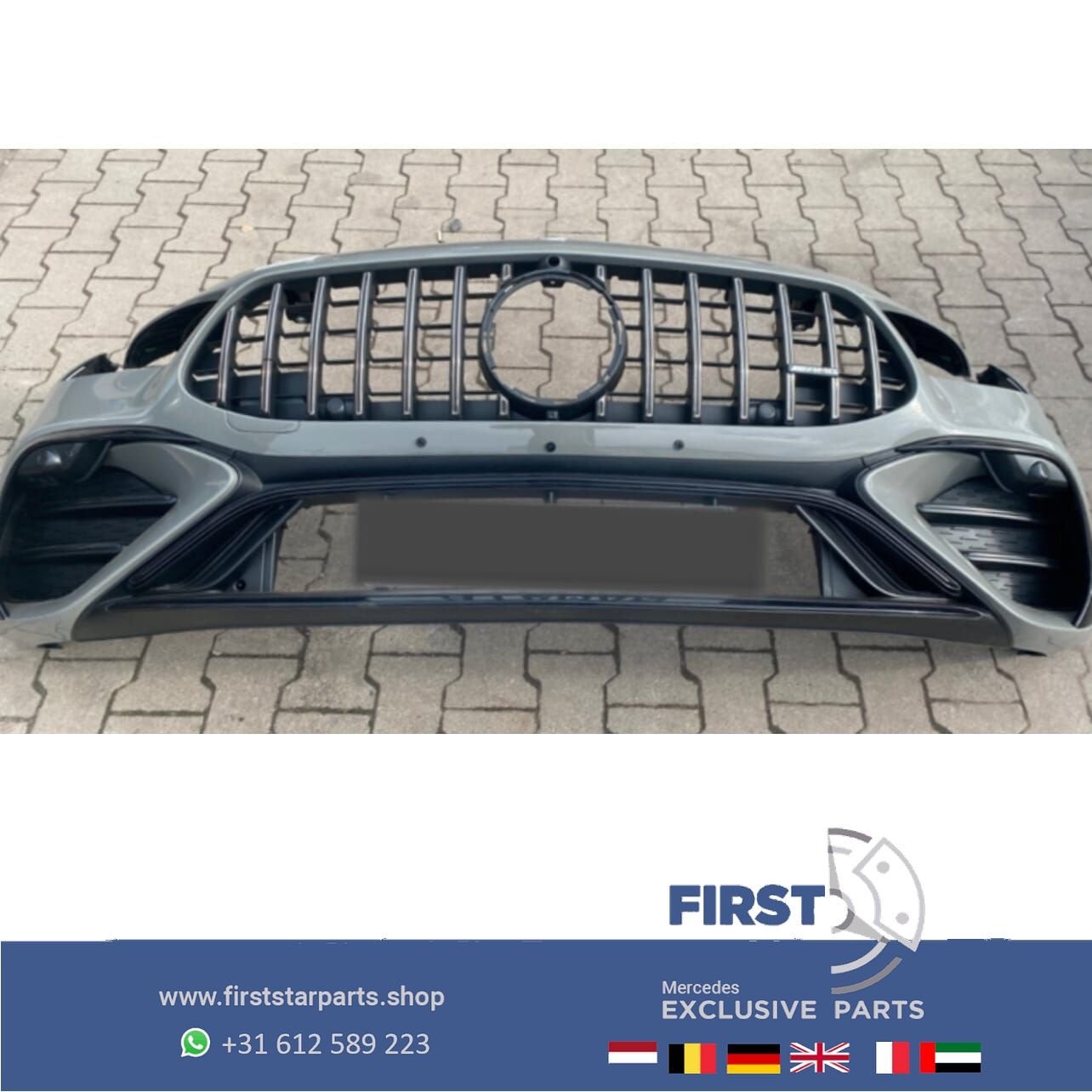 X290 COMPLETE GT 63 S AMG FACELIFT VOORBUMPER + PANAMERICANA, Auto-onderdelen, Gebruikt, -, Voor, Ophalen of Verzenden