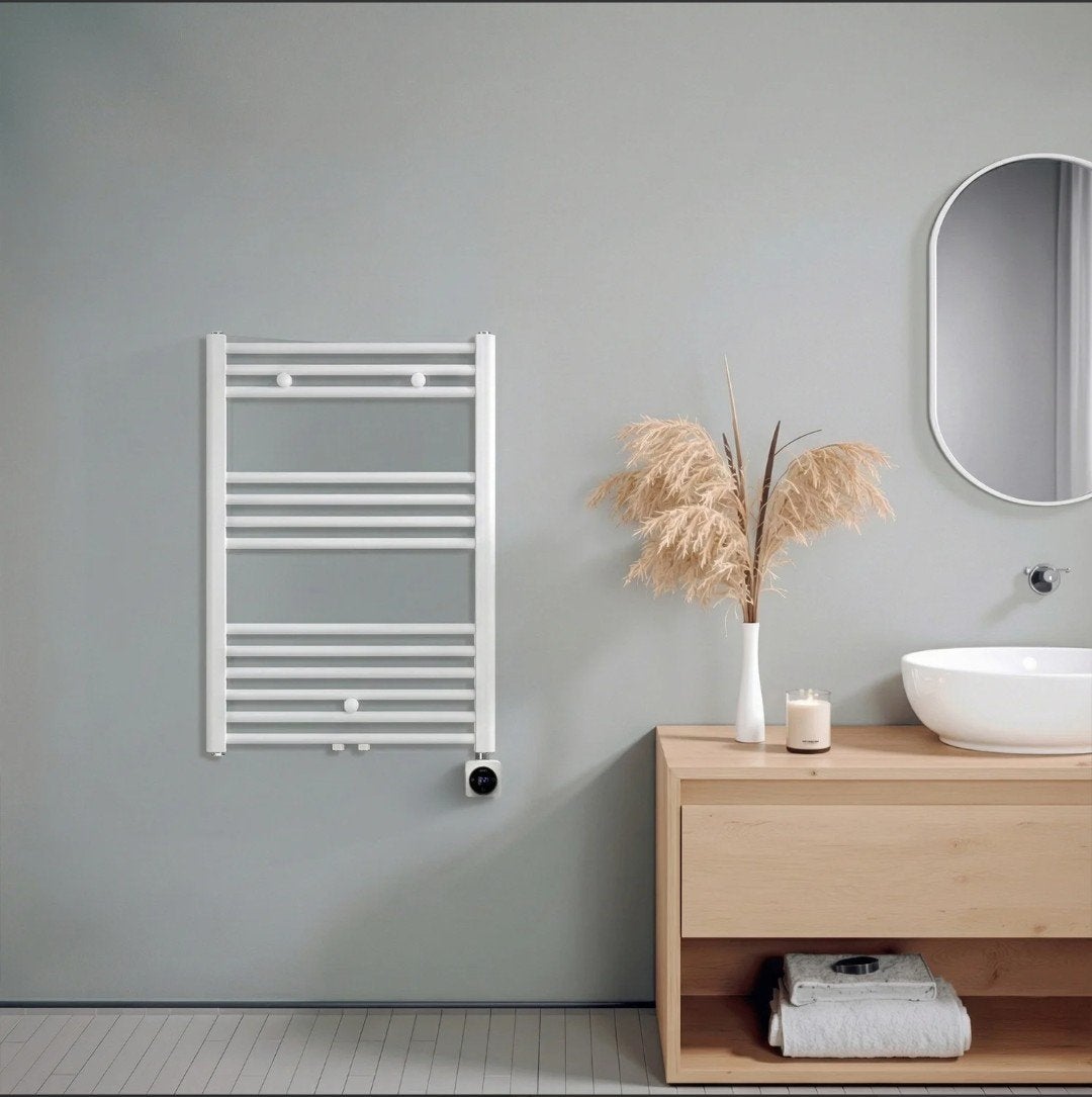 Nieuwe Oppio Smart WiFi elektrische handdoekradiator – wit, Ophalen, Radiator, Nieuw, 60 tot 150 cm