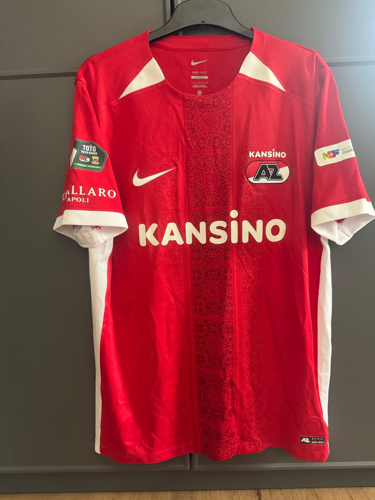 Matchworn & gesigneerd shirt Wouter Goes KNVB Beker finale, Maat M, Ophalen of Verzenden, Gebruikt, Shirt