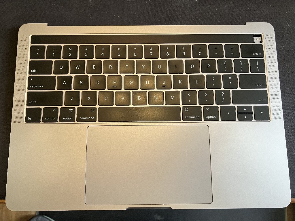 Volledige Topcase MBP 13-inch A1989 met touch bar zilver, Computers en Software, Apple Macbooks, MacBook Pro, Minder dan 4 GB