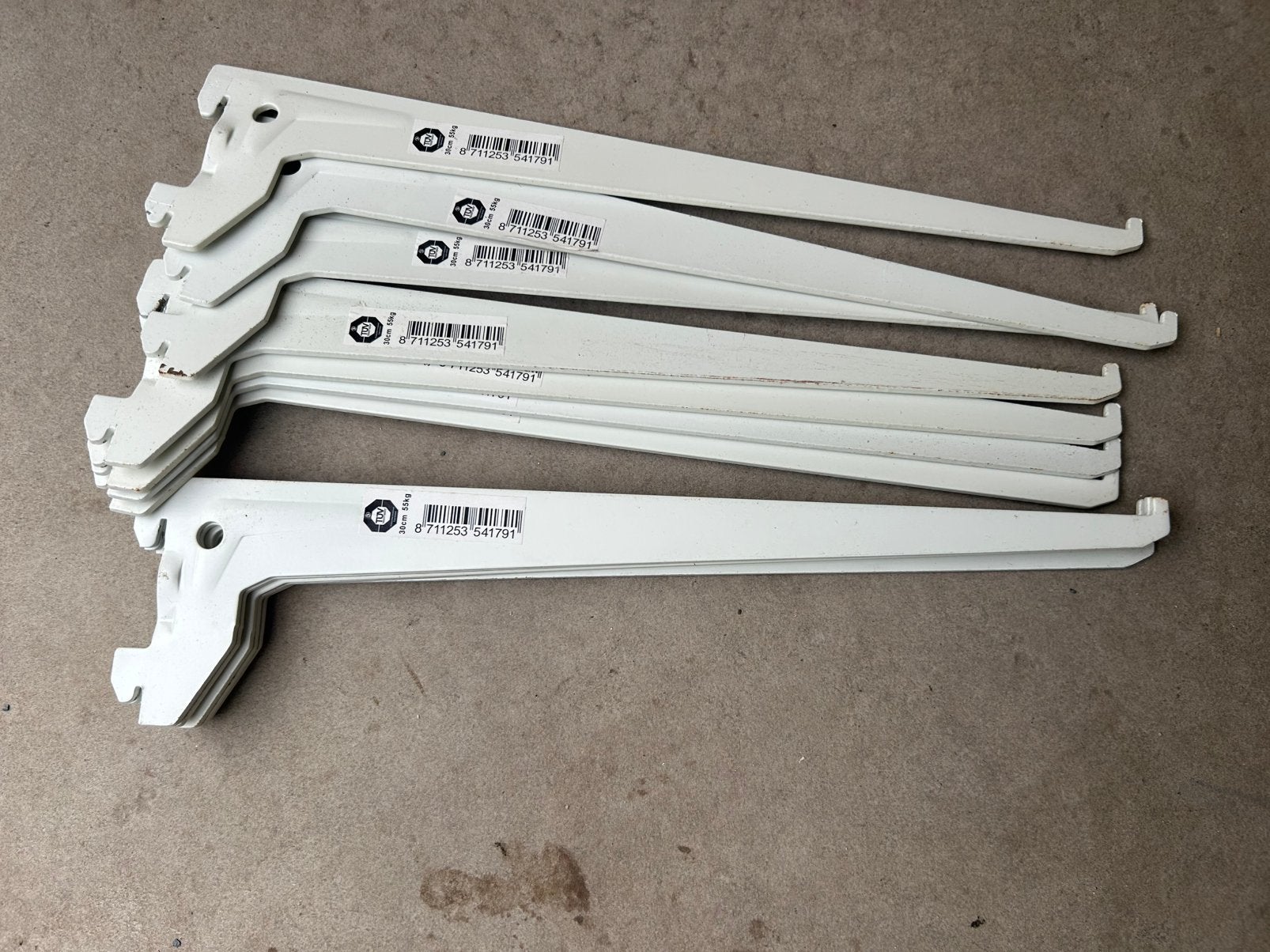 Duraline f-drager 30cm wit 55 kg (12 stuks), Ophalen of Verzenden, Gebruikt